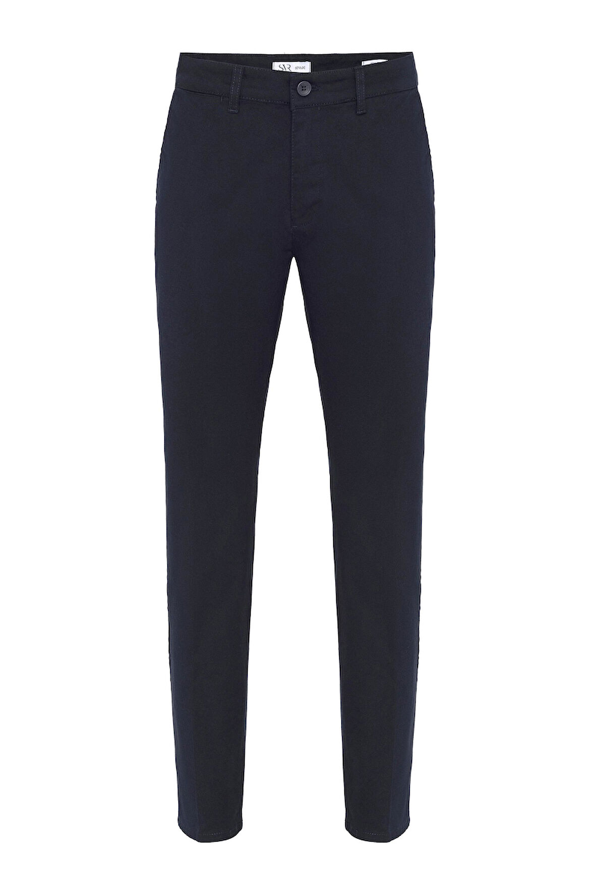 Lacivert Regular Armürlü Pantolon