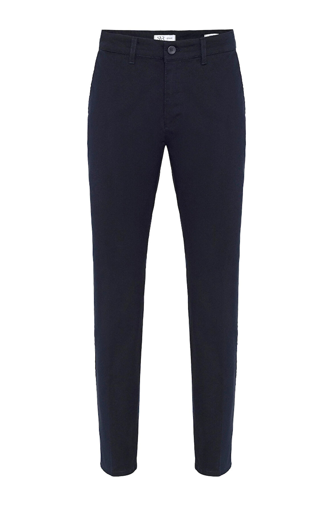 Lacivert Regular Armürlü Pantolon