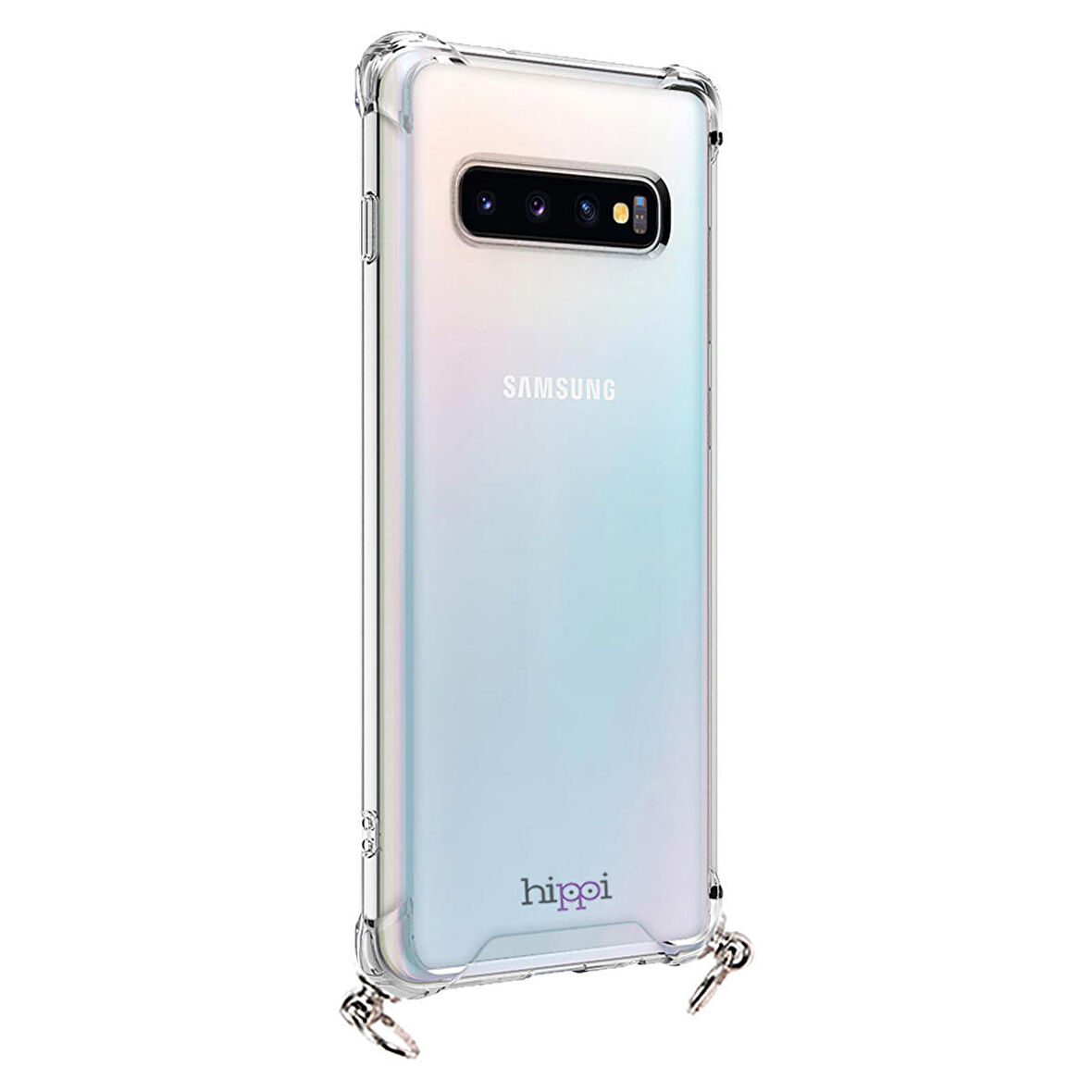 Hippi Galaxy S10 Uyumlu Şeffaf Askılı Kılıf