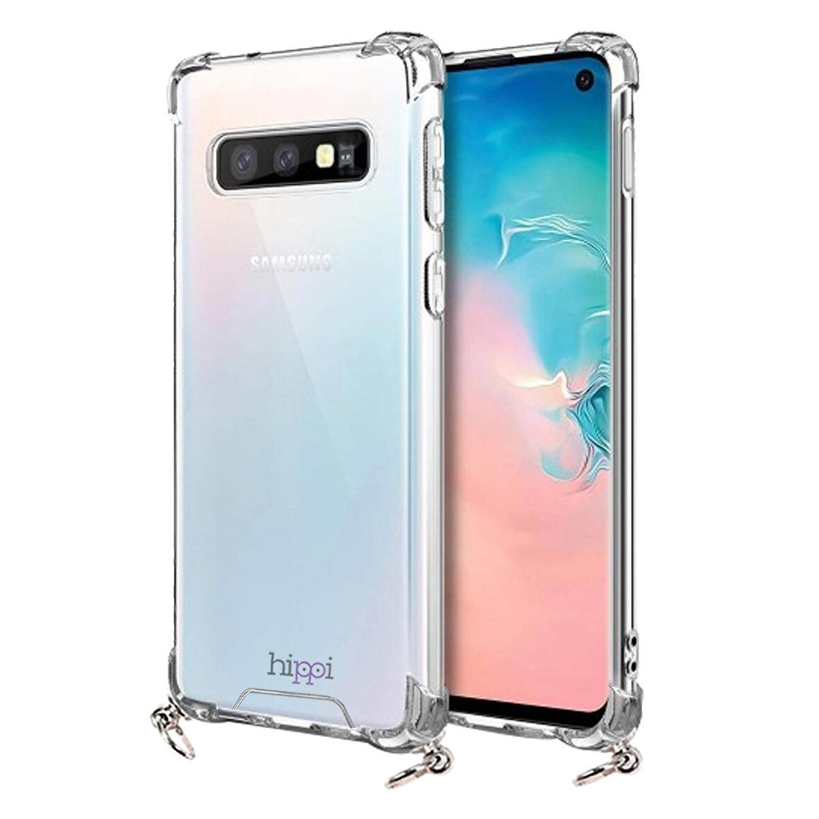 Hippi Galaxy S10E Uyumlu Şeffaf Askılı Kılıf