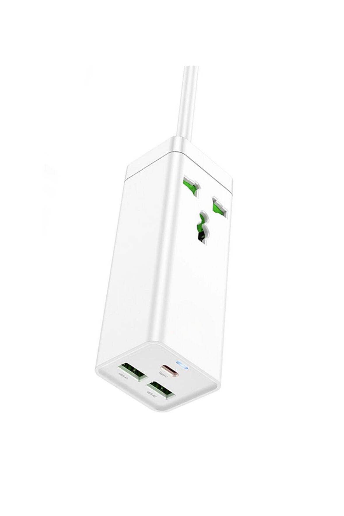 AC99A 1.5M Talent 2 Adet USB 1 Adet Type-C 1 Adet Priz PD30W Şarj Aleti 