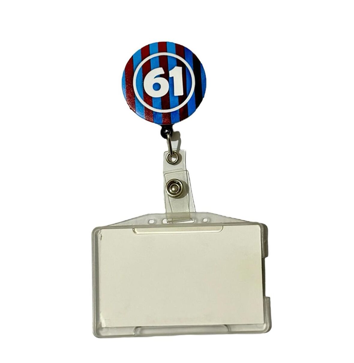 Trabzon 61 Temalı Metal Yoyo Kartlık Yoyo Yaka Kartlığı
