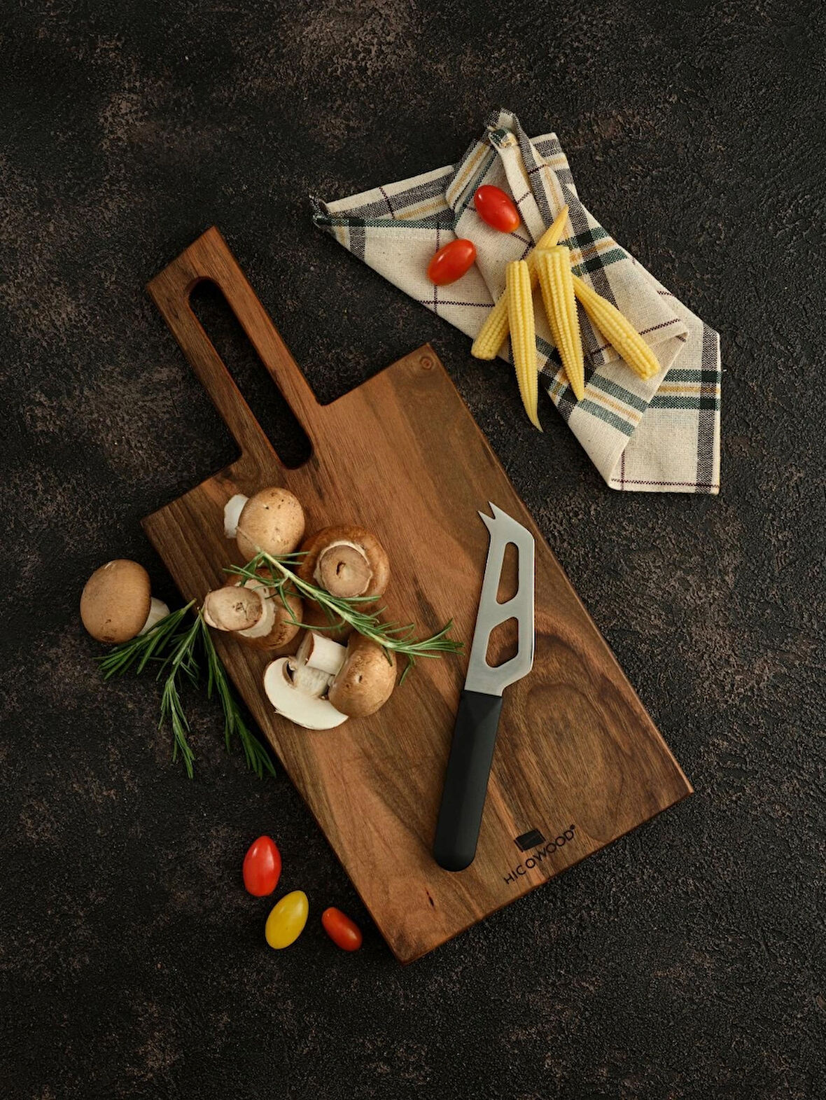 Babil El Yapımı Doğal Ceviz Kesme ve Sunum Tahtası – 43 cm Mutfakta Doğallık ve Zarafet