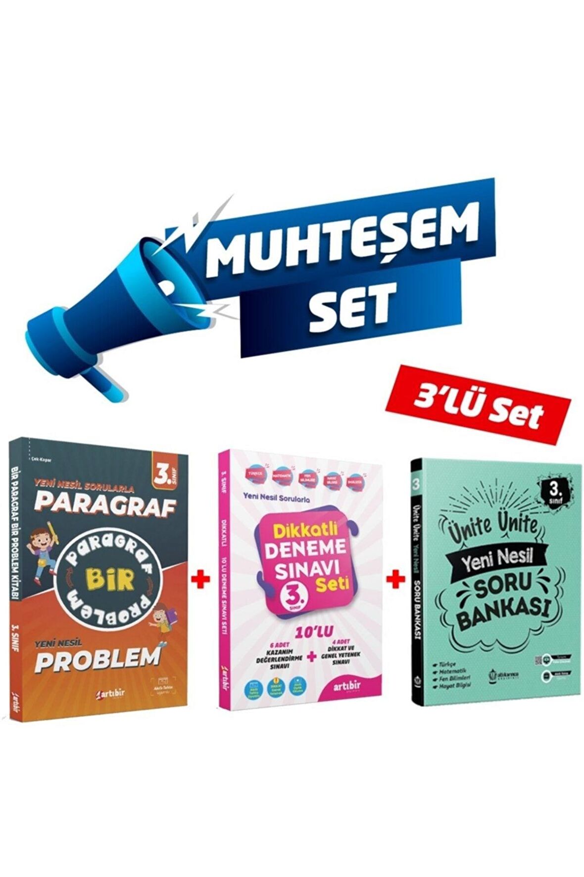  3. Sınıf 3'lü Muhteşem Set