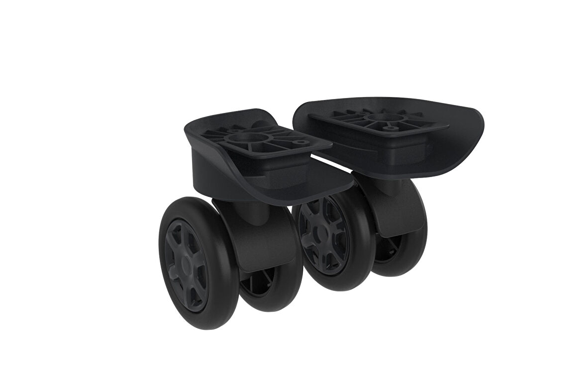 Keo-Plus PP Valiz Tekerleği Sağ ve Sol Siyah Renk