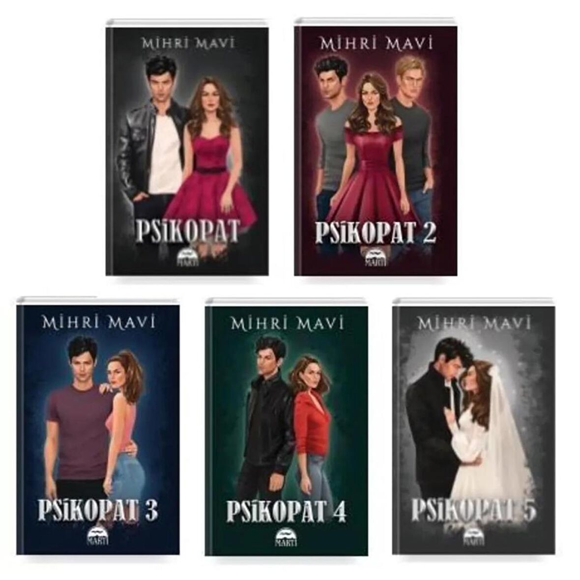 Mihri Mavi Psikopat Seti 5 Kitap (Karton Kapak)