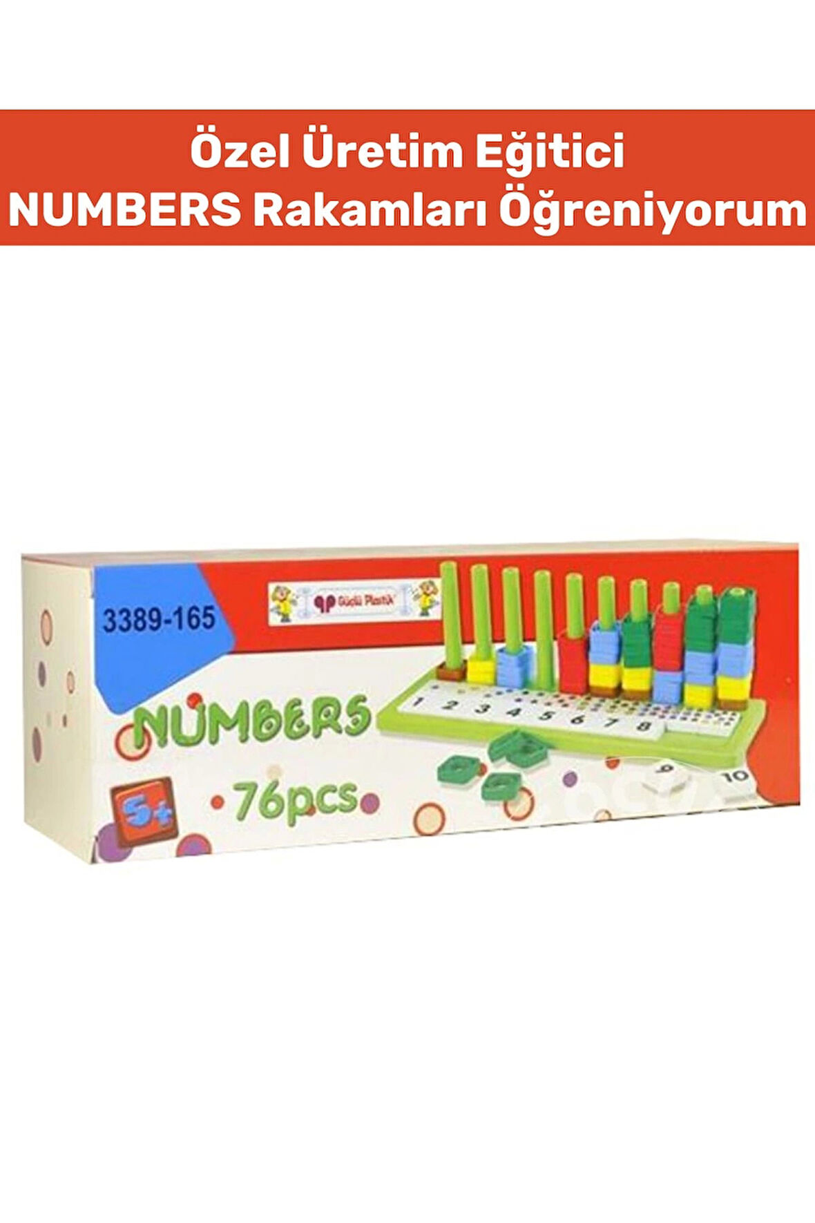 Özel Seri Görsel Zeka Algı Matematik Rakam Sayı Eğitici NUMBERS RAKAMLARI ÖĞRENİYORUM 76 PARÇA