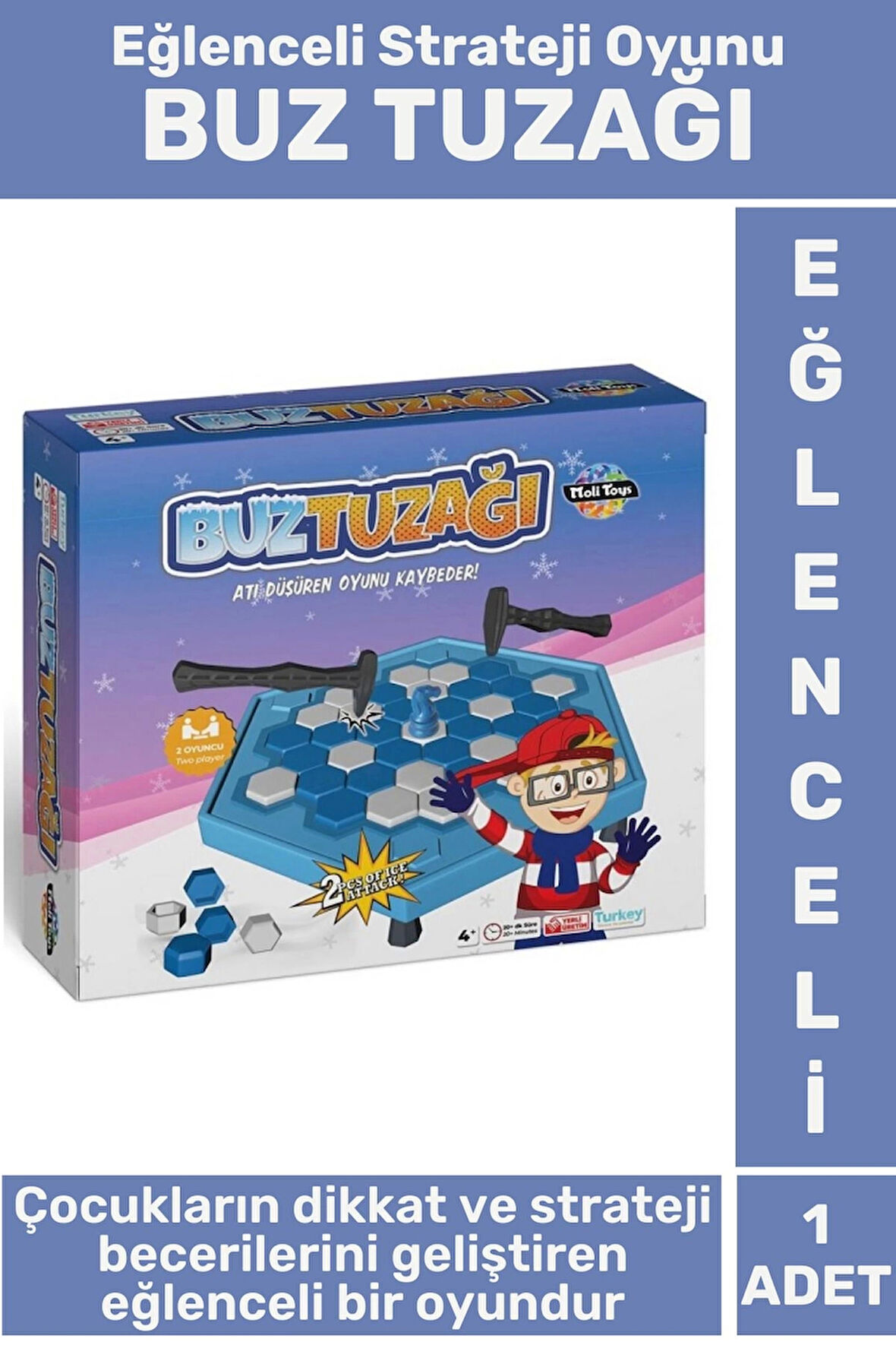 Premium Eğlenceli Strateji Dikkat Beceri Refleks Geliştiren Çocuk Oyun BUZ TUZAĞI