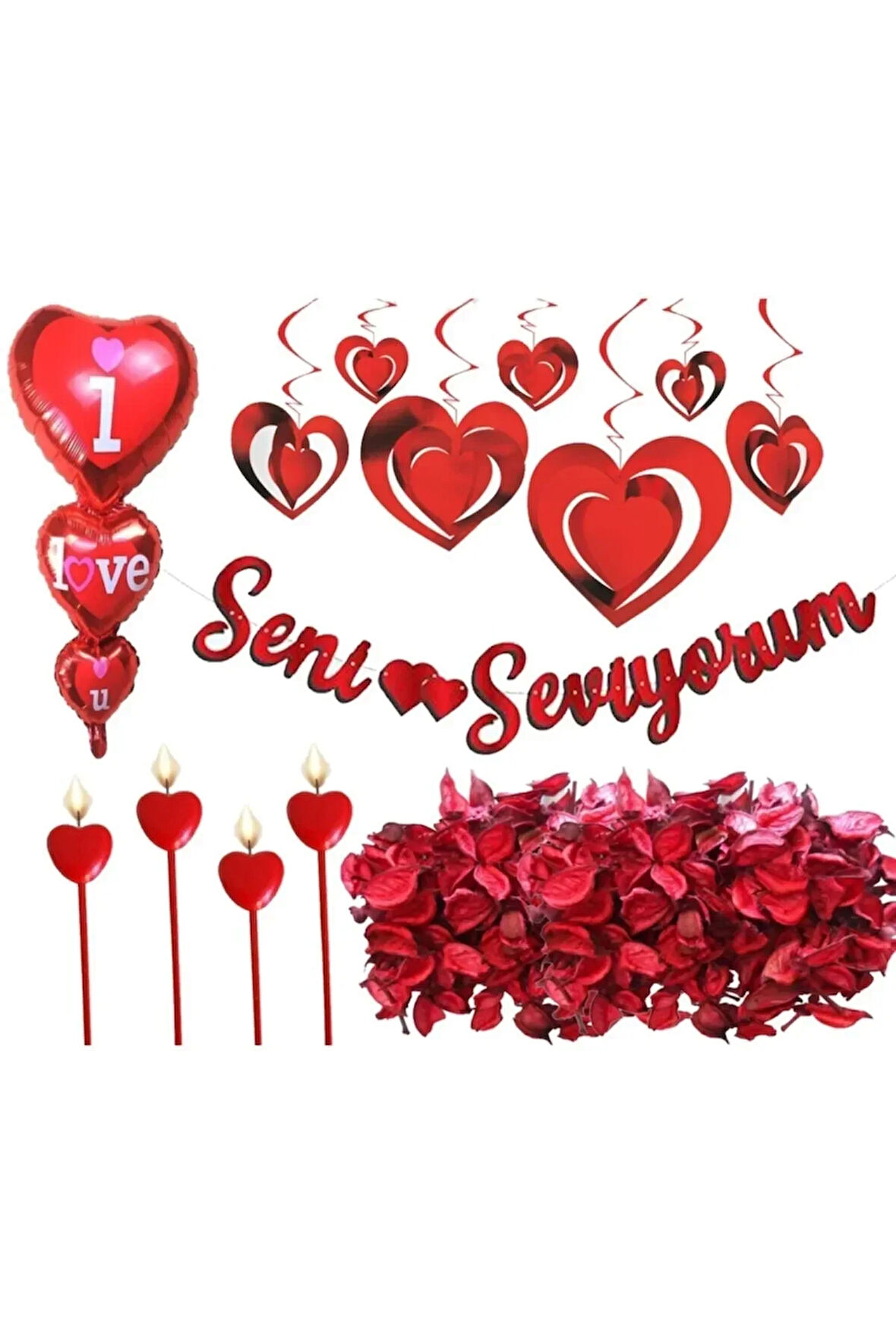 Sevgiliye Doğum Günü Süsleme Seti