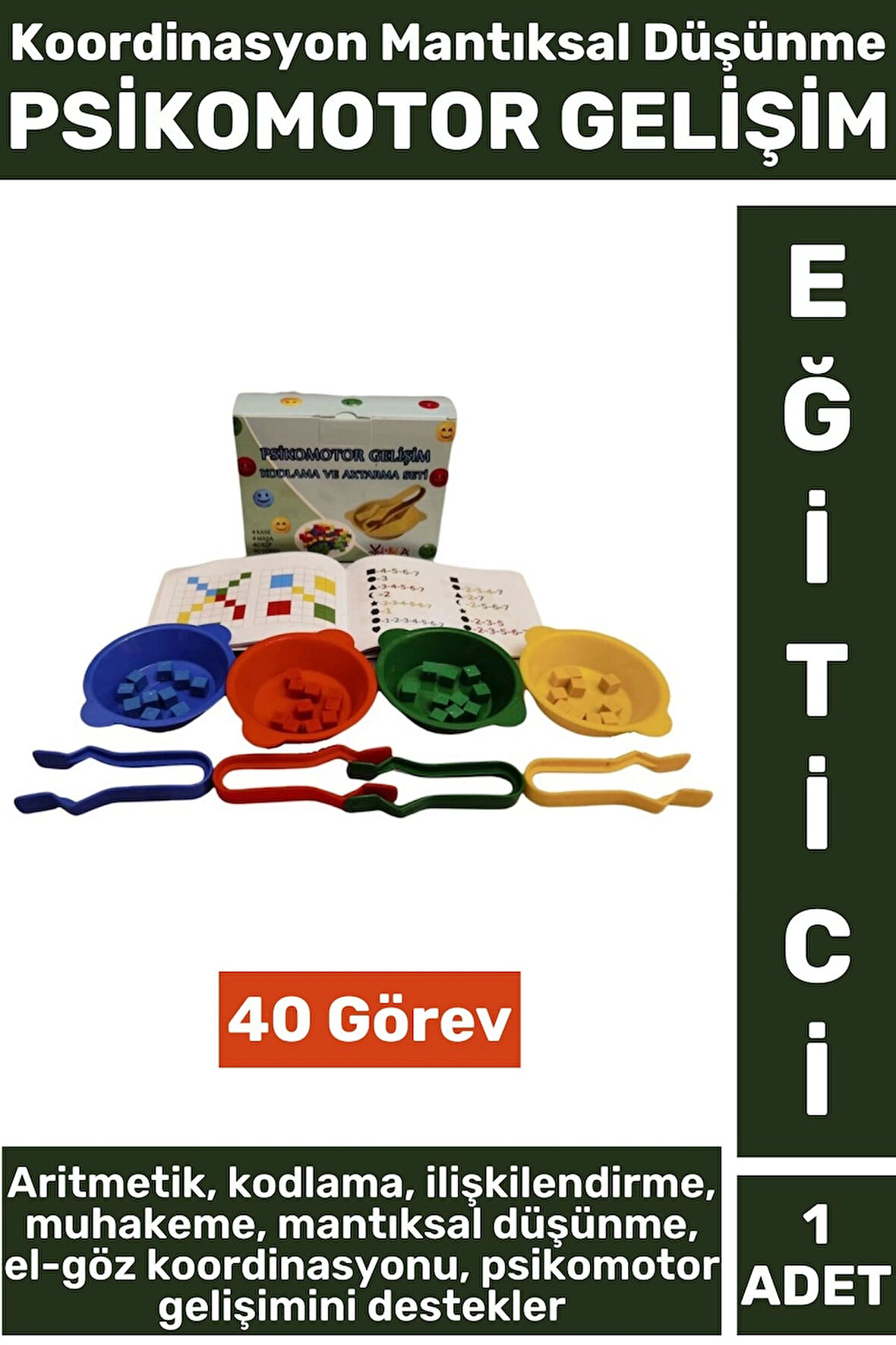 Premium Eğlenceli Eğitici Mantıksal Düşünme El Göz Koordinasyon Geliştirici Çocuk PSİKOMOTOR GELİŞİM