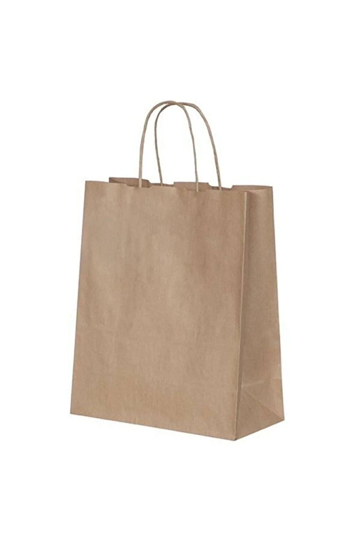 18x8x24 Büküm Saplı Çanta 10'lu Kraft