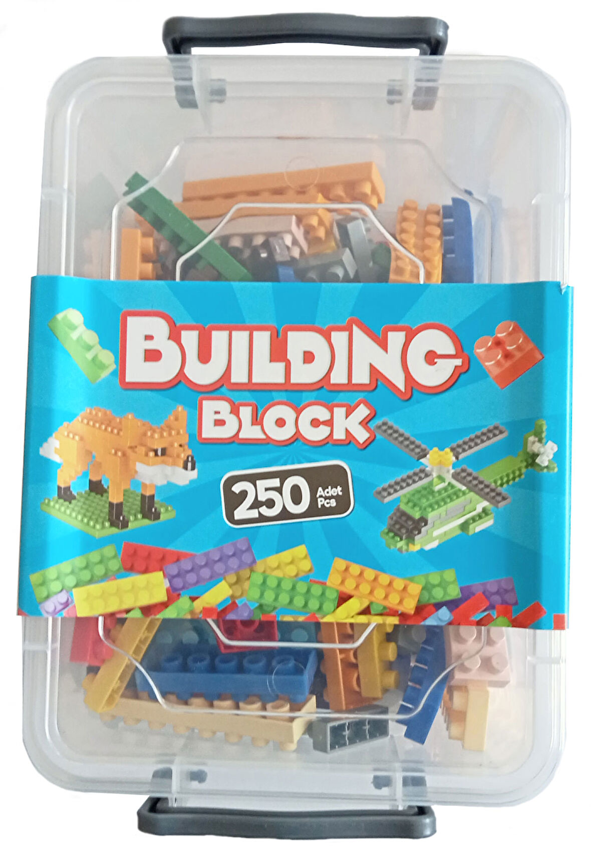 250 Parça Kutulu Bloklar Lego Yapı Oyuncağı