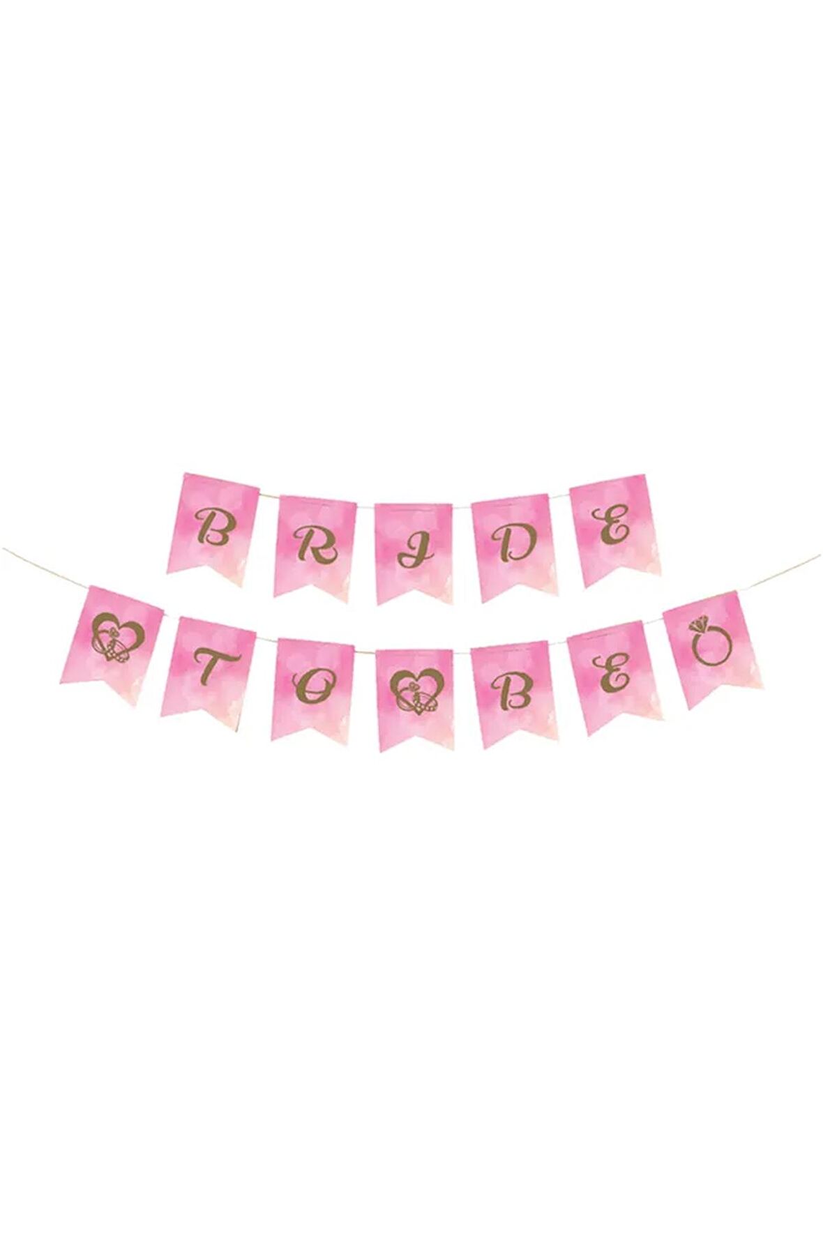 Bride To Be Harf Afiş -Pembe Altın-