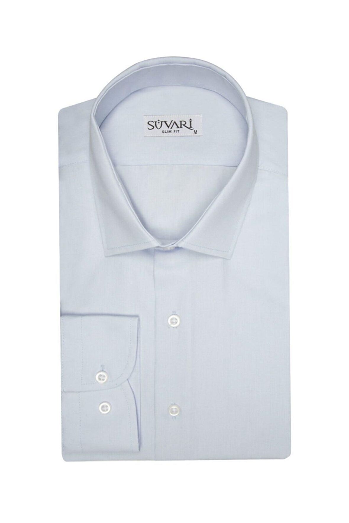 Süvari Slim Fit Lacivert Düz Erkek Gömlek