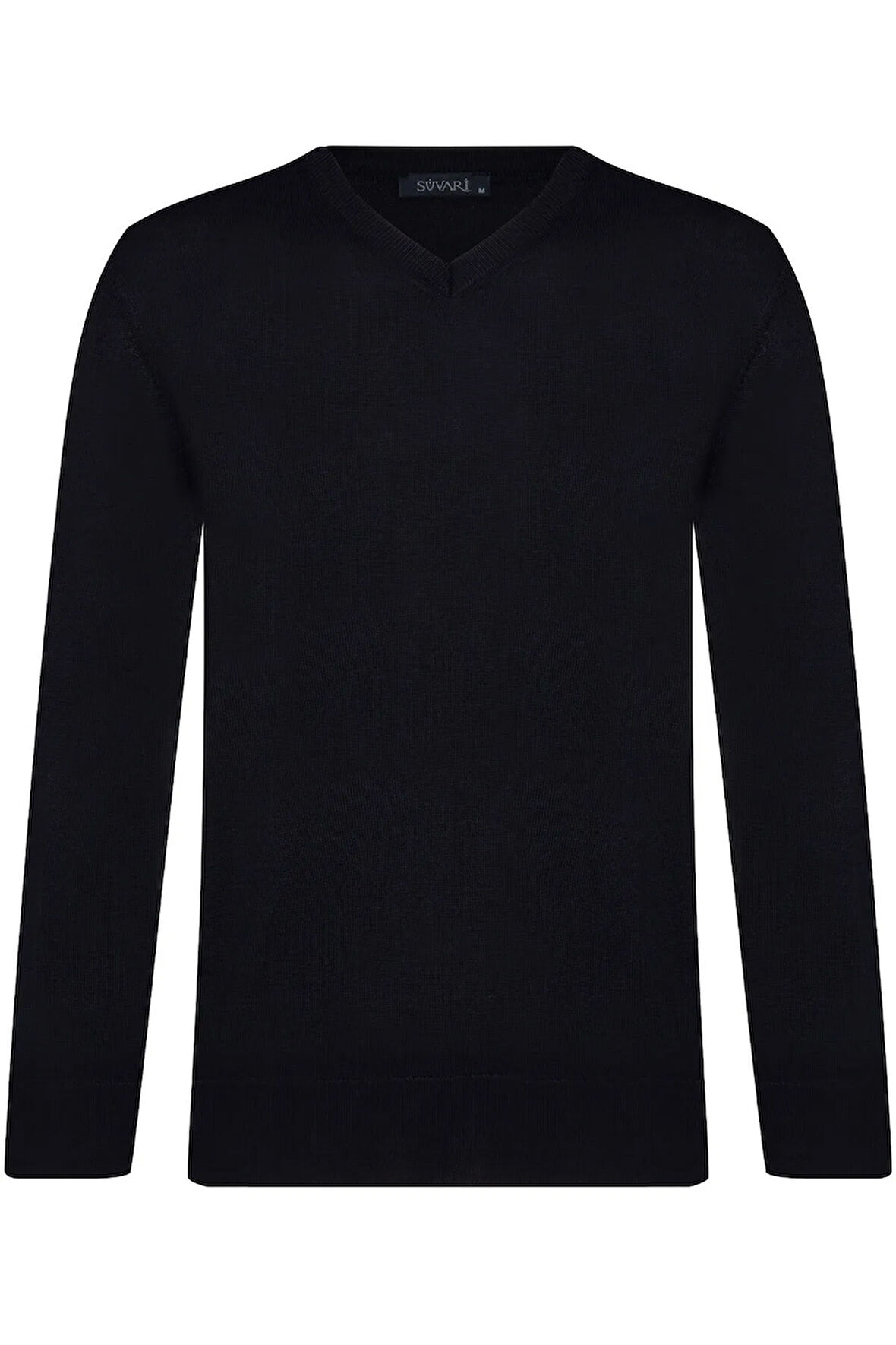 V Yaka Lacivert Erkek Triko Kazak