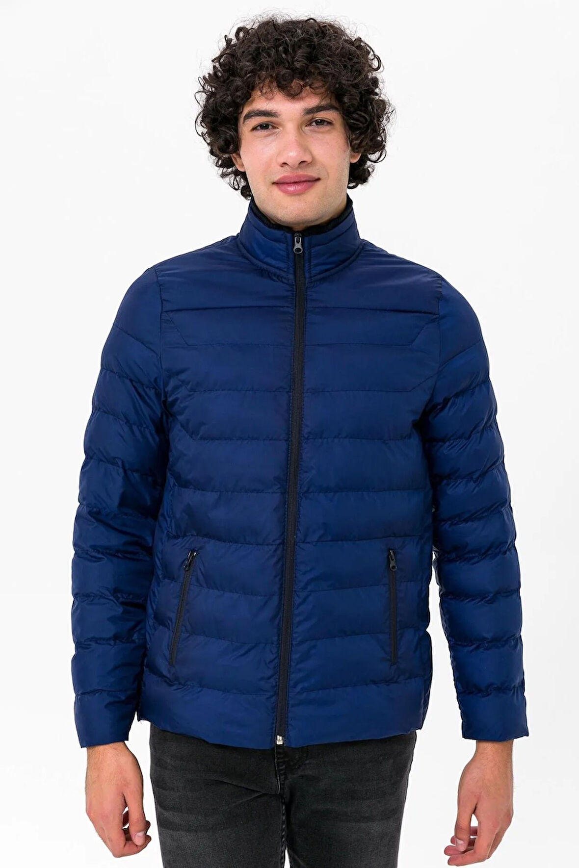 Slim Kalıp Kapitone Mont
