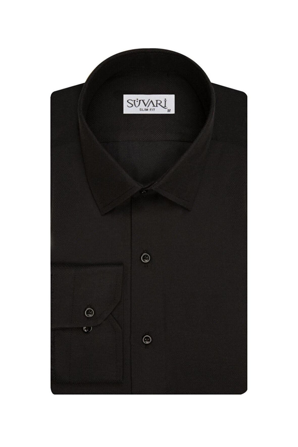 Süvari Slim Fit Armür Desenli Erkek Gömlek