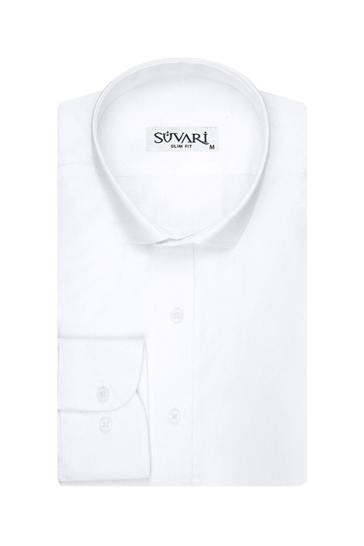 Süvari Slim Fit Beyaz Erkek Gömlek