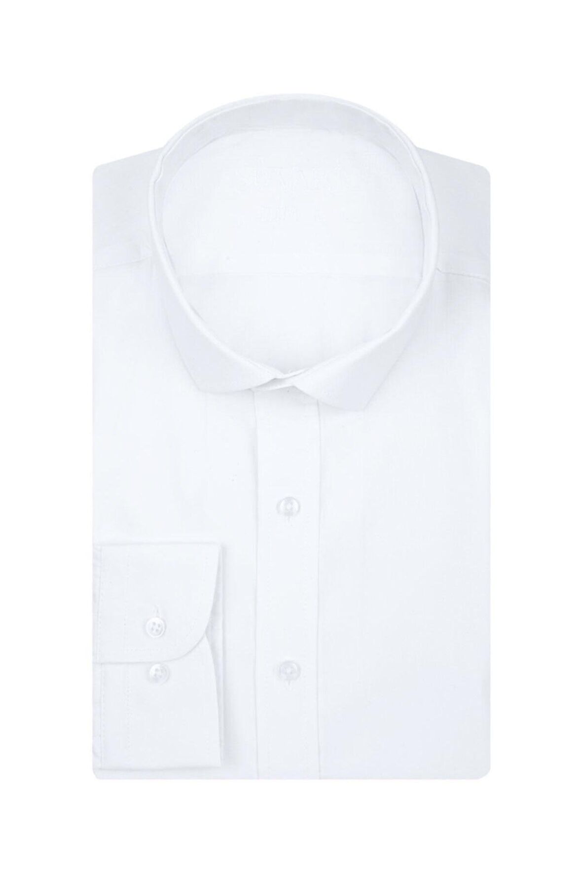 Süvari Slim Fit Beyaz Erkek Gömlek