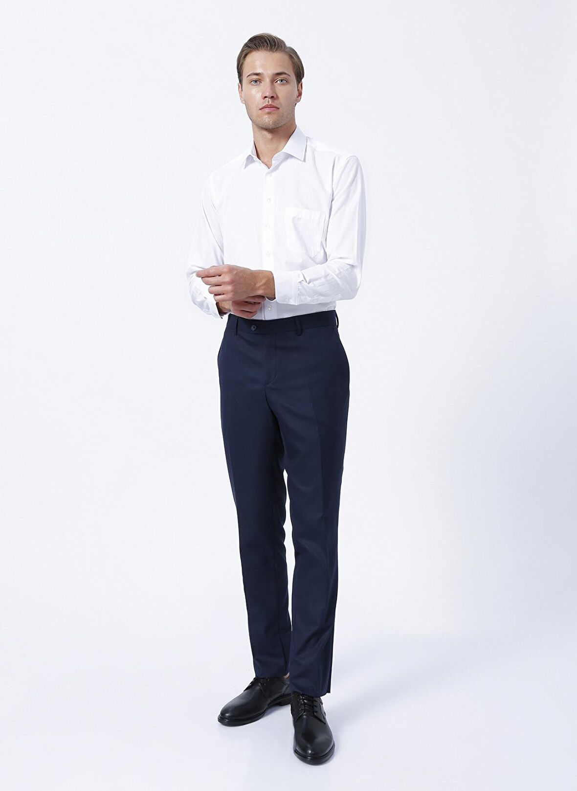 Süvari Normal Bel Normal Paça Regular Fit Lacivert Erkek Pantolon PN1014400283