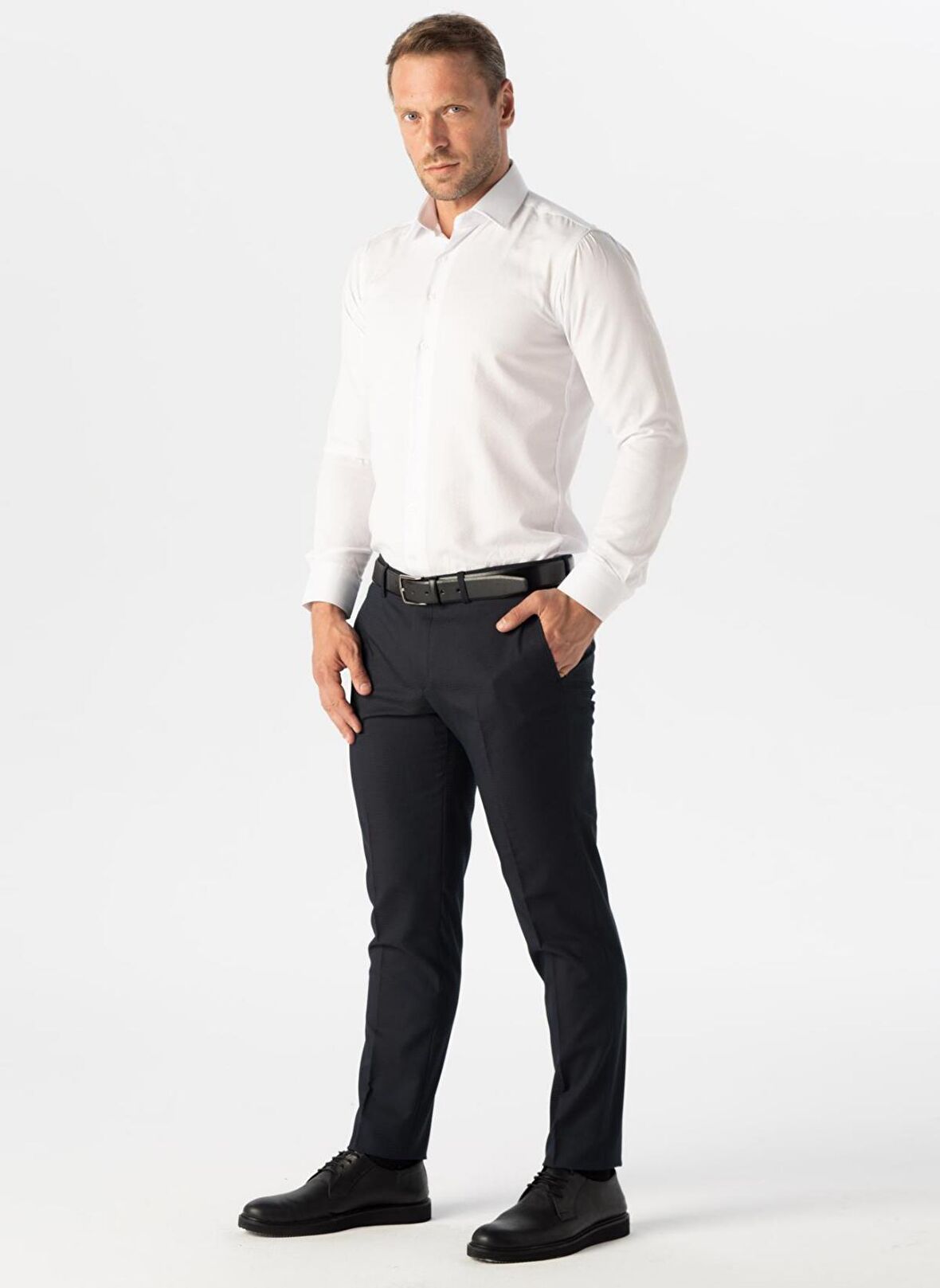 Süvari Normal Bel Normal Paça Slim Fit Lacivert Erkek Pantolon PN1014400288