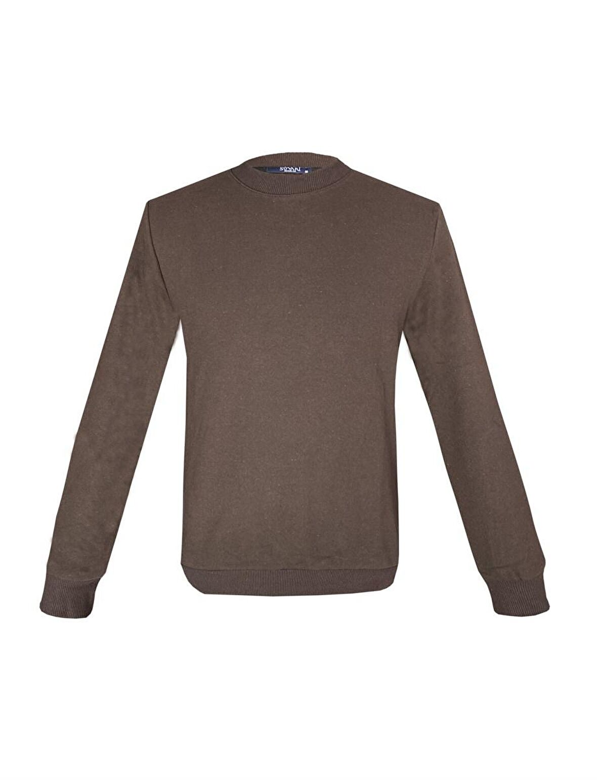 Süvari O Yaka Kahverengi Sweat