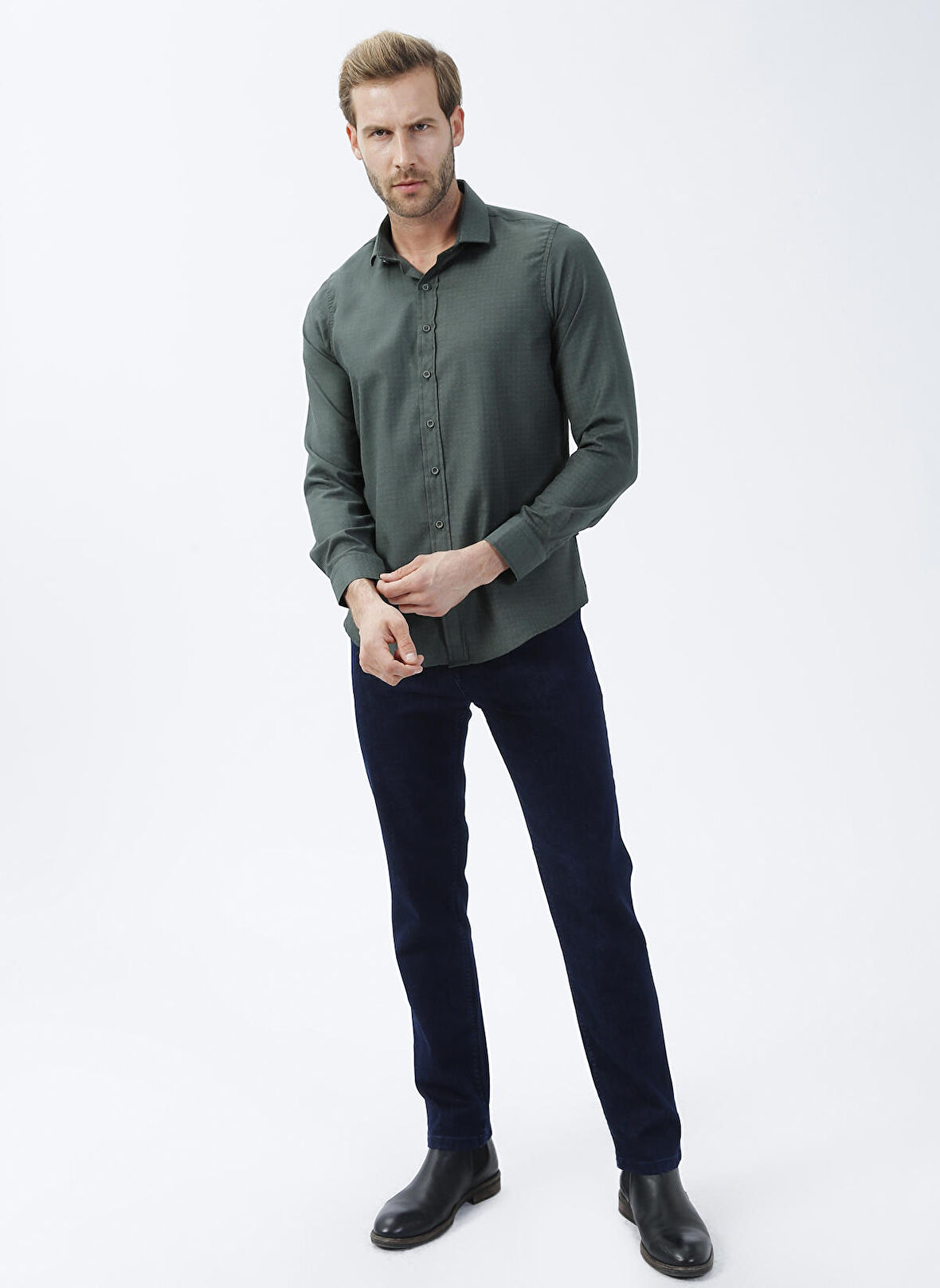 Süvari Normal Bel Normal Paça Regular Fit Lacivert Erkek Pantolon PN2016600115