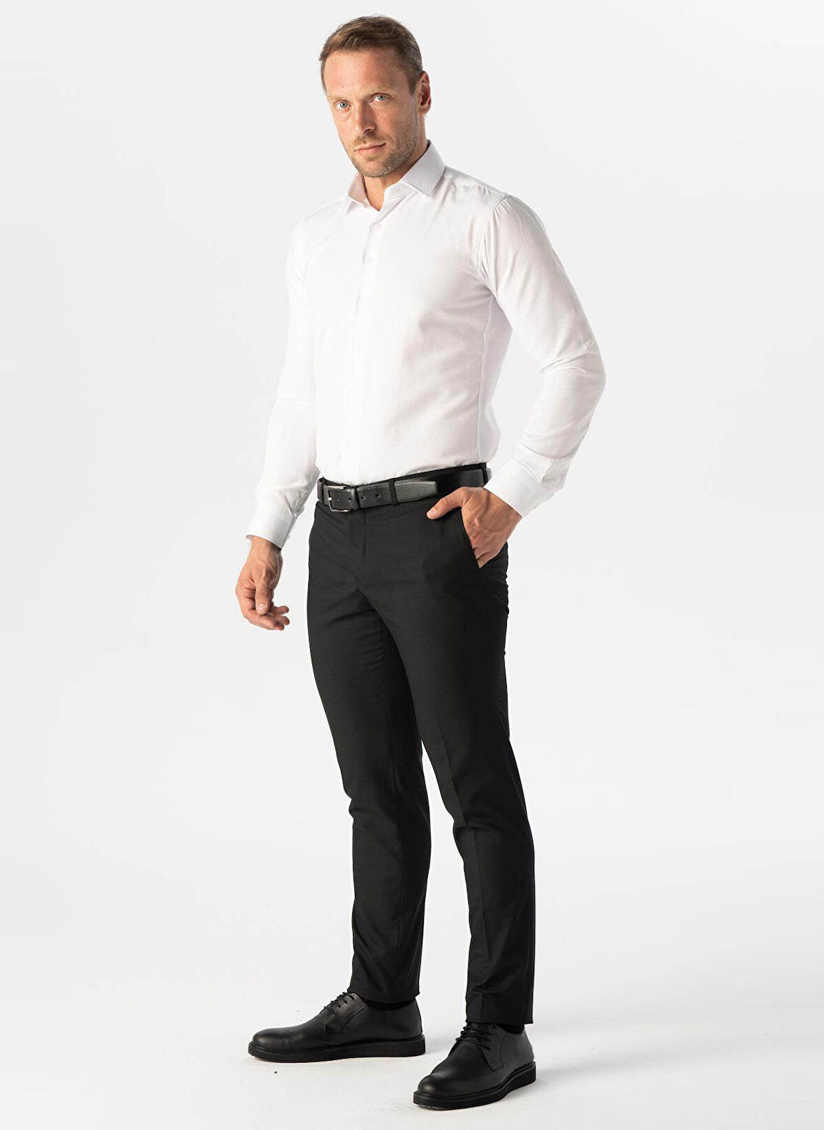 Süvari Normal Bel Normal Paça Slim Fit Siyah Erkek Pantolon Pn2020500527