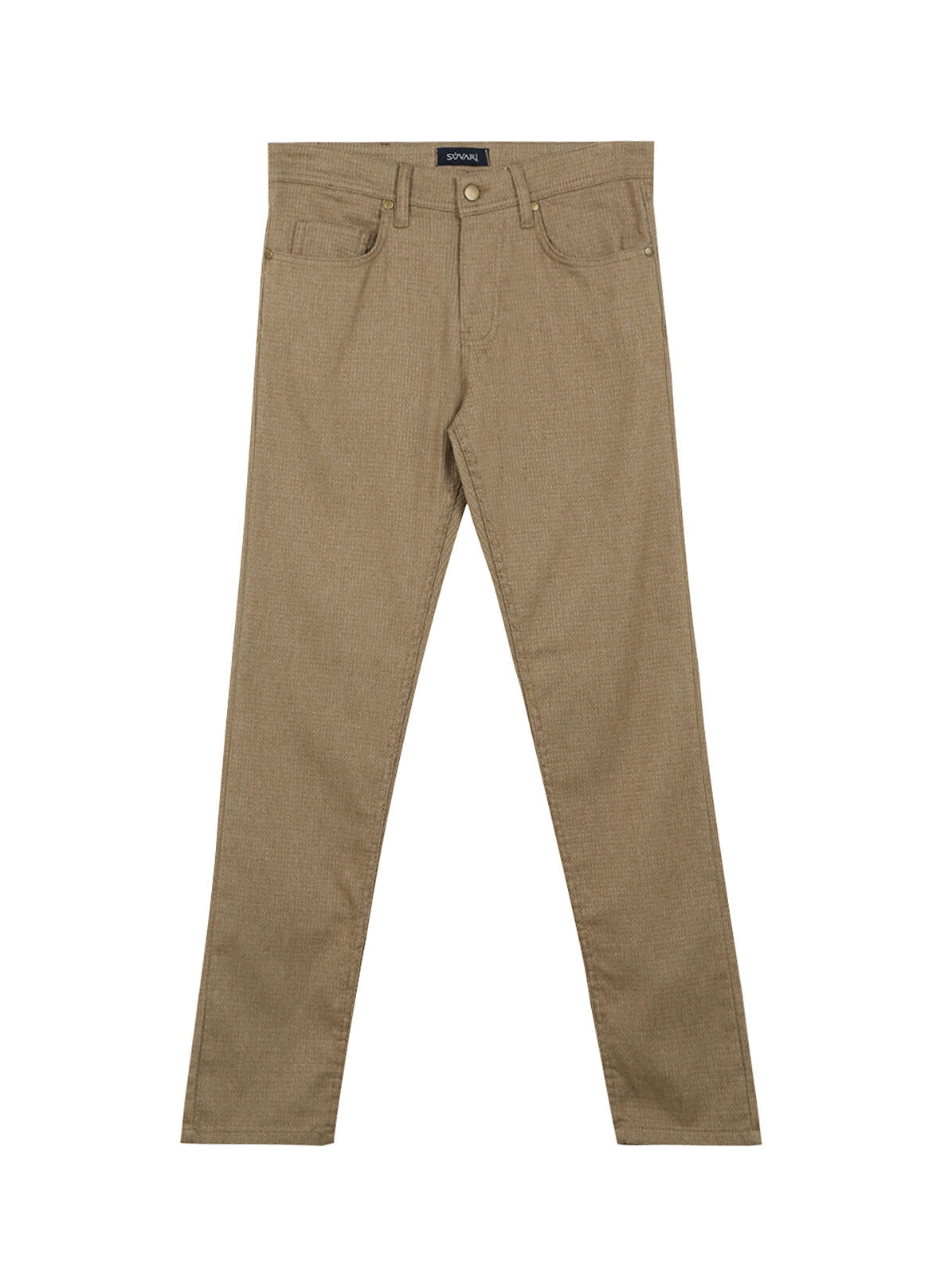 Süvari Normal Bel Normal Paça Bej Erkek Pantolon Pn2020500533