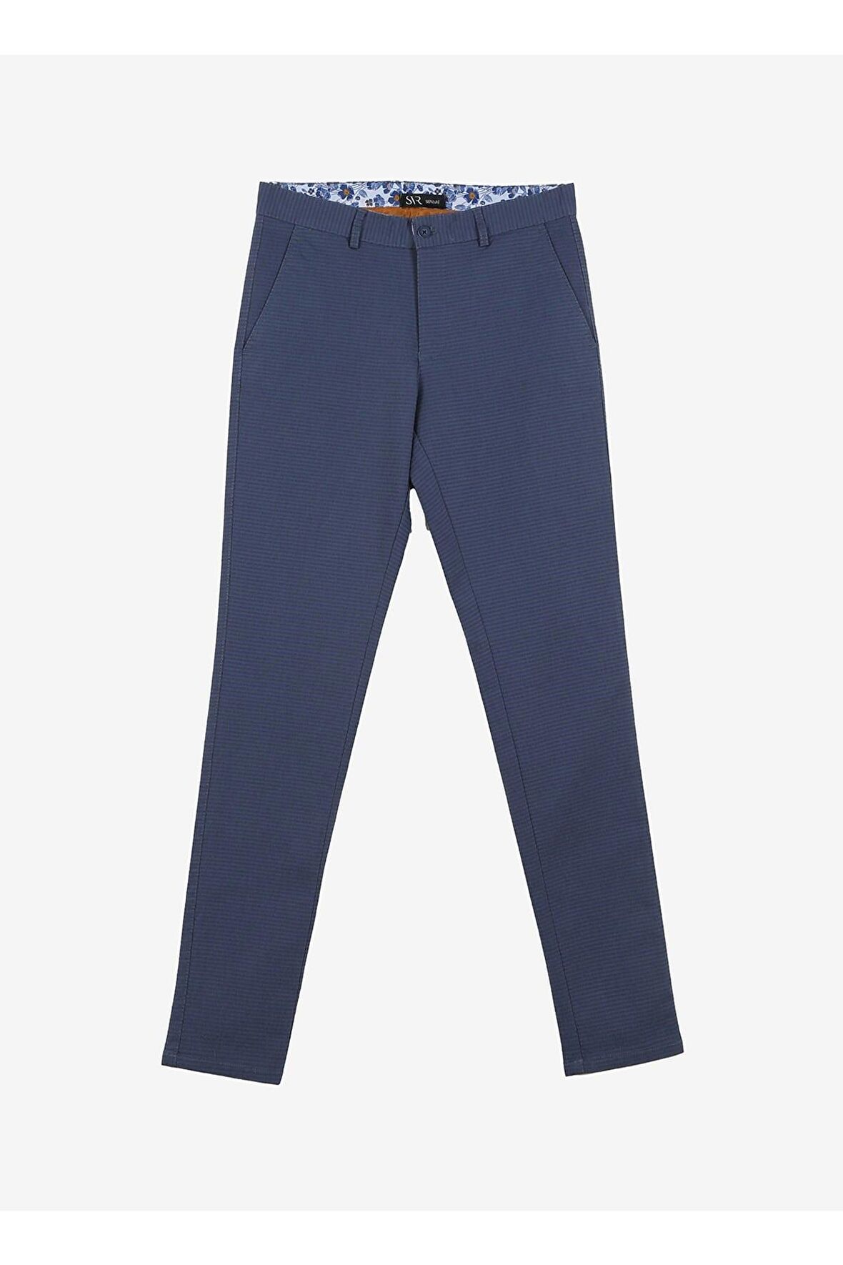 Süvari Normal Bel Normal Paça Slim Fit Saks Erkek Pantolon Pn2020500538