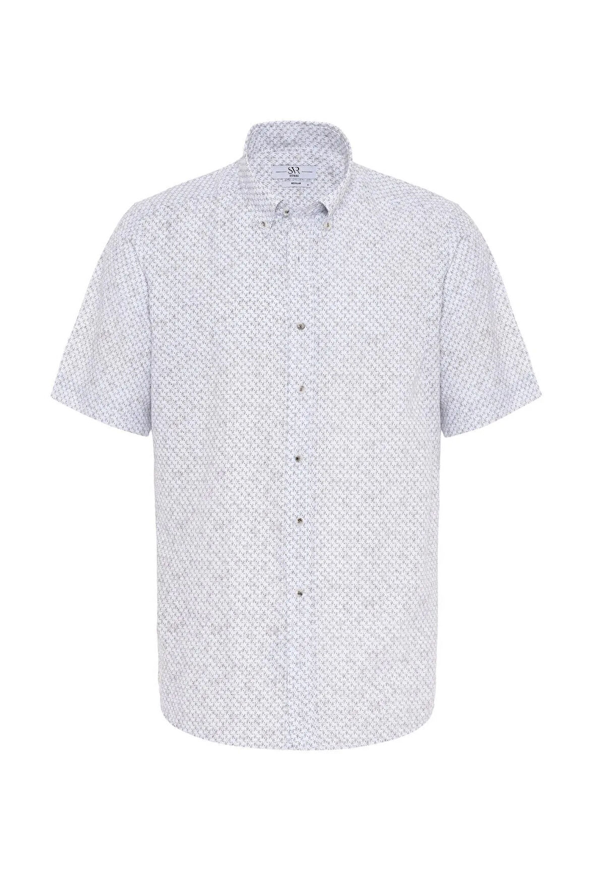Kısa Kol Regular Kalıp Baskılı Gömlek