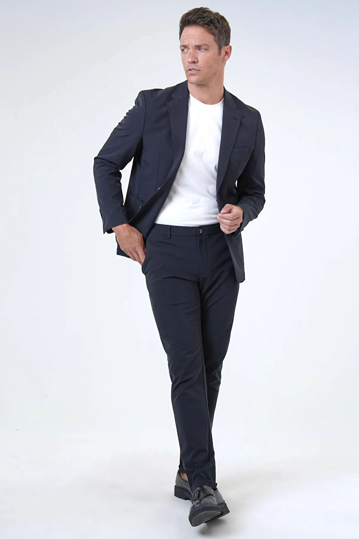 Slimfit Düz Takım Elbise