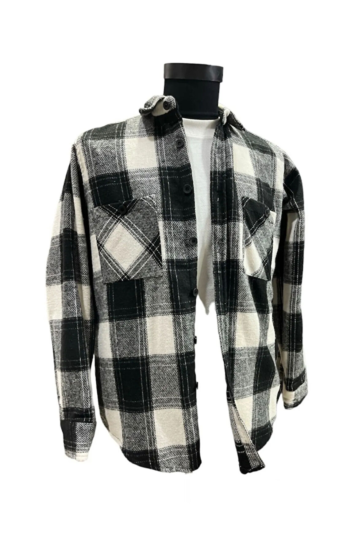 Köşeli Manşet Regular Kareli Gömlek