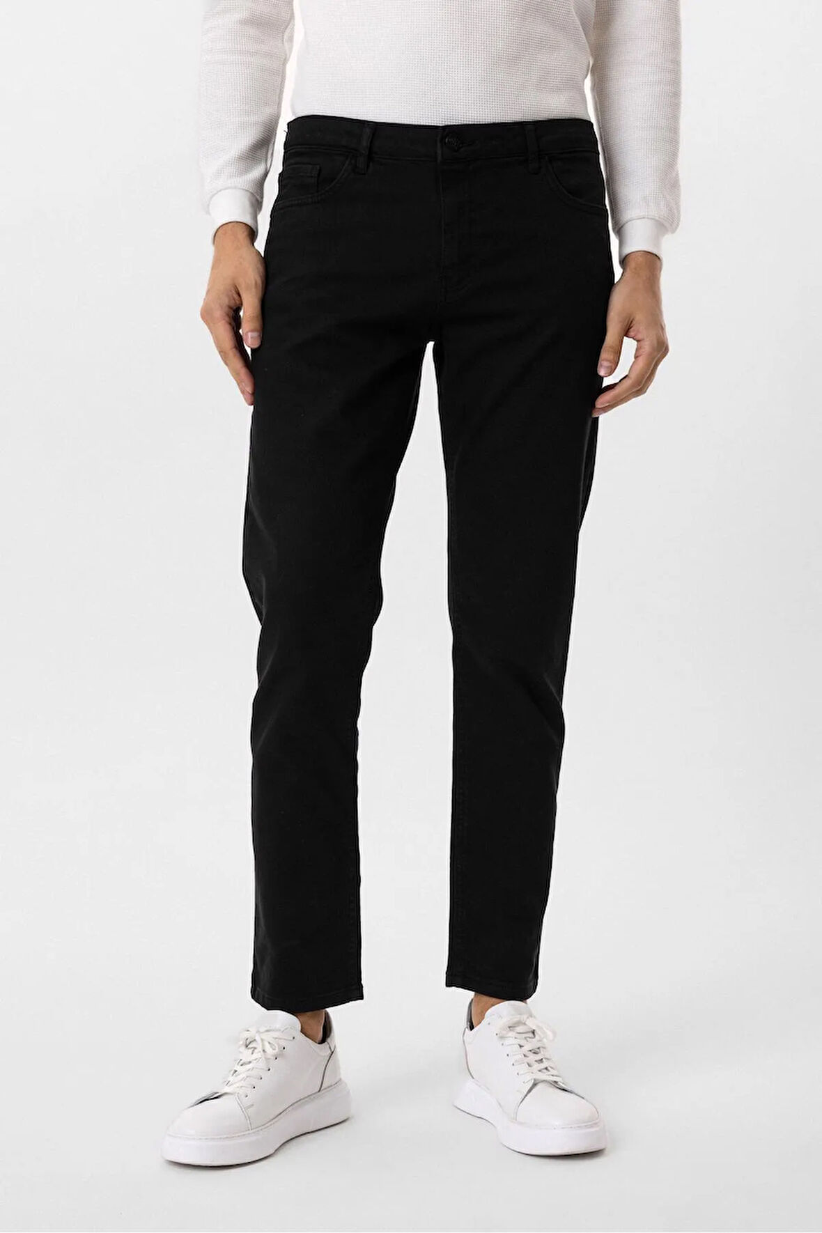 Slim 5 Cep Kalıp Düz Pantolon