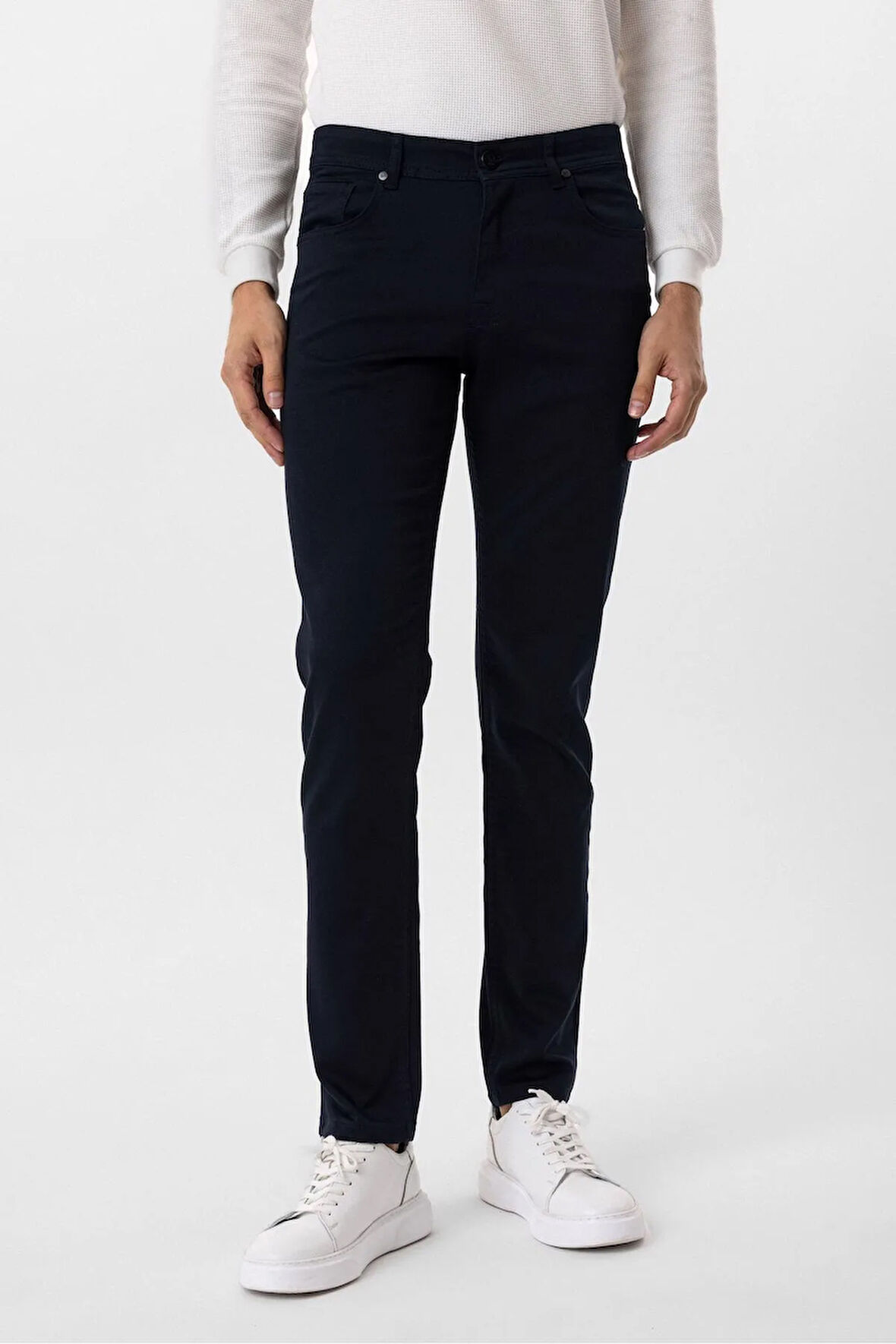 Slim 5 Cep Kalıp Düz Pantolon
