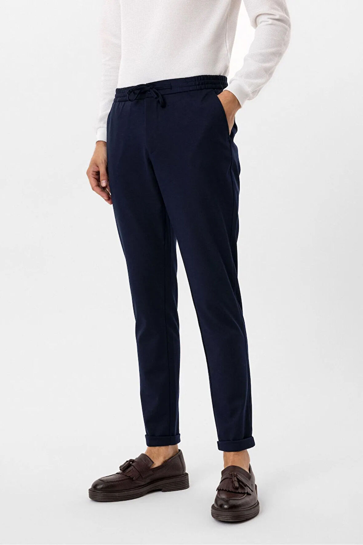 Slim Kalıp Düz Pantolon