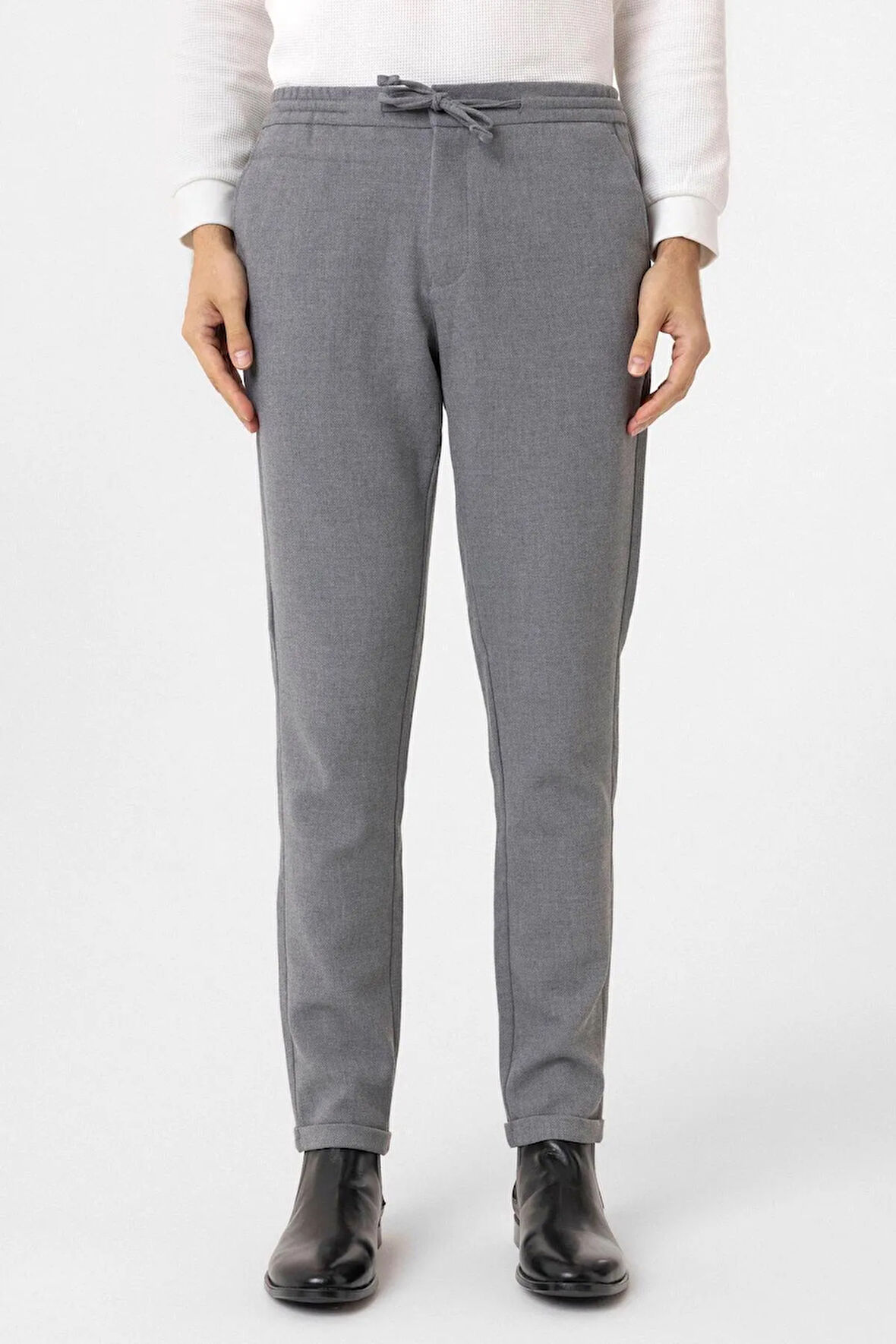 Slim Kalıp Düz Jogger Pantolon