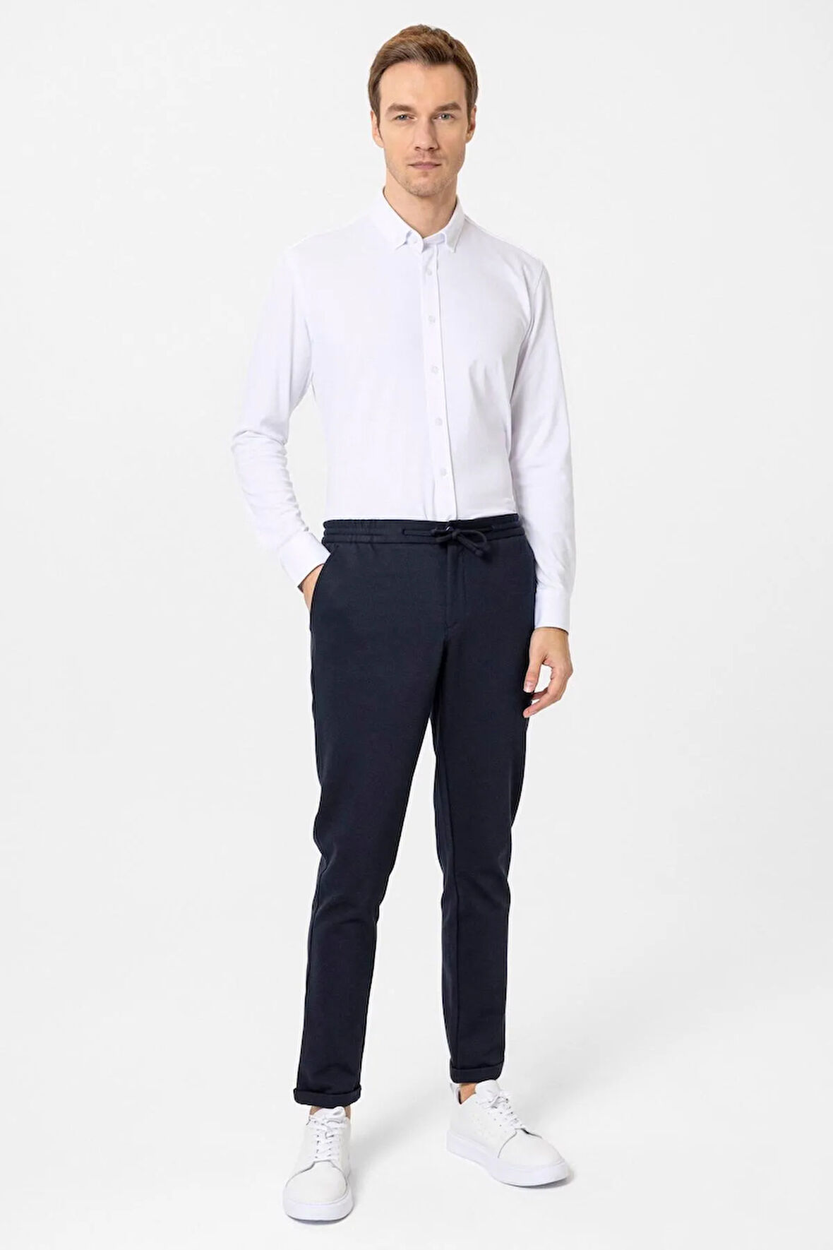 Slim Kalıp Düz Jogger Pantolon