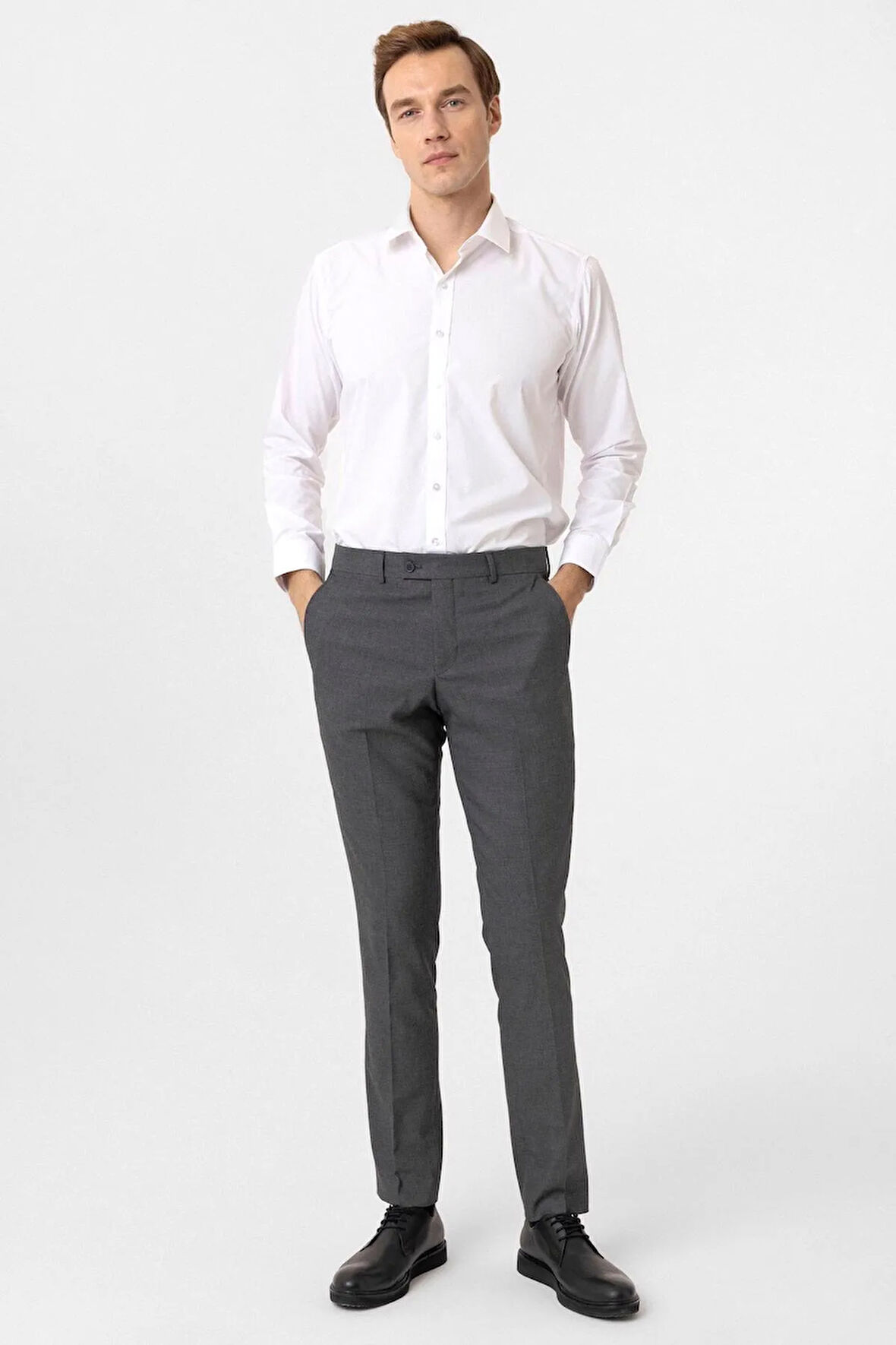 Slim Kalıp Desenli Pantolon