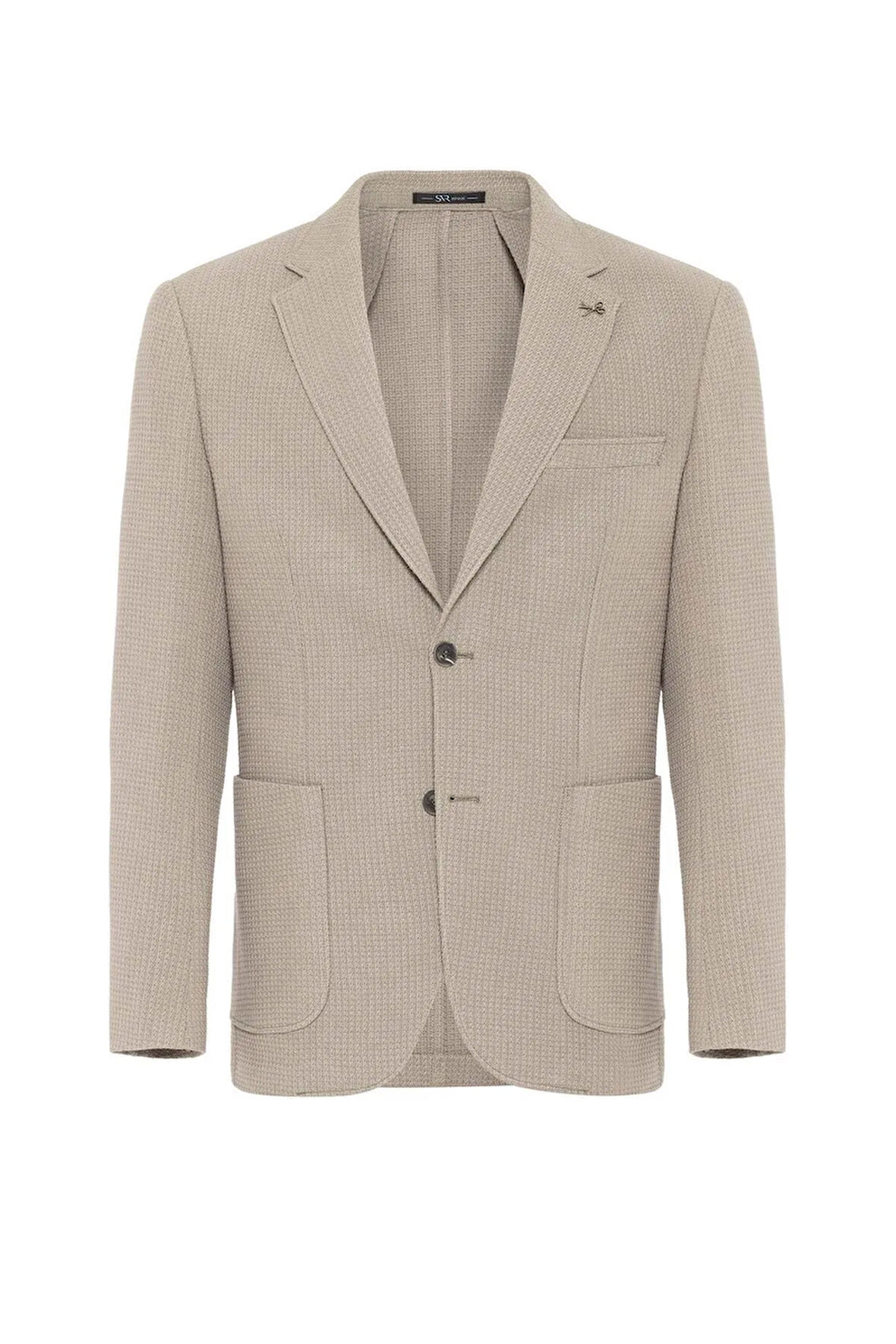 Slim Kalıp Desenli Ceket