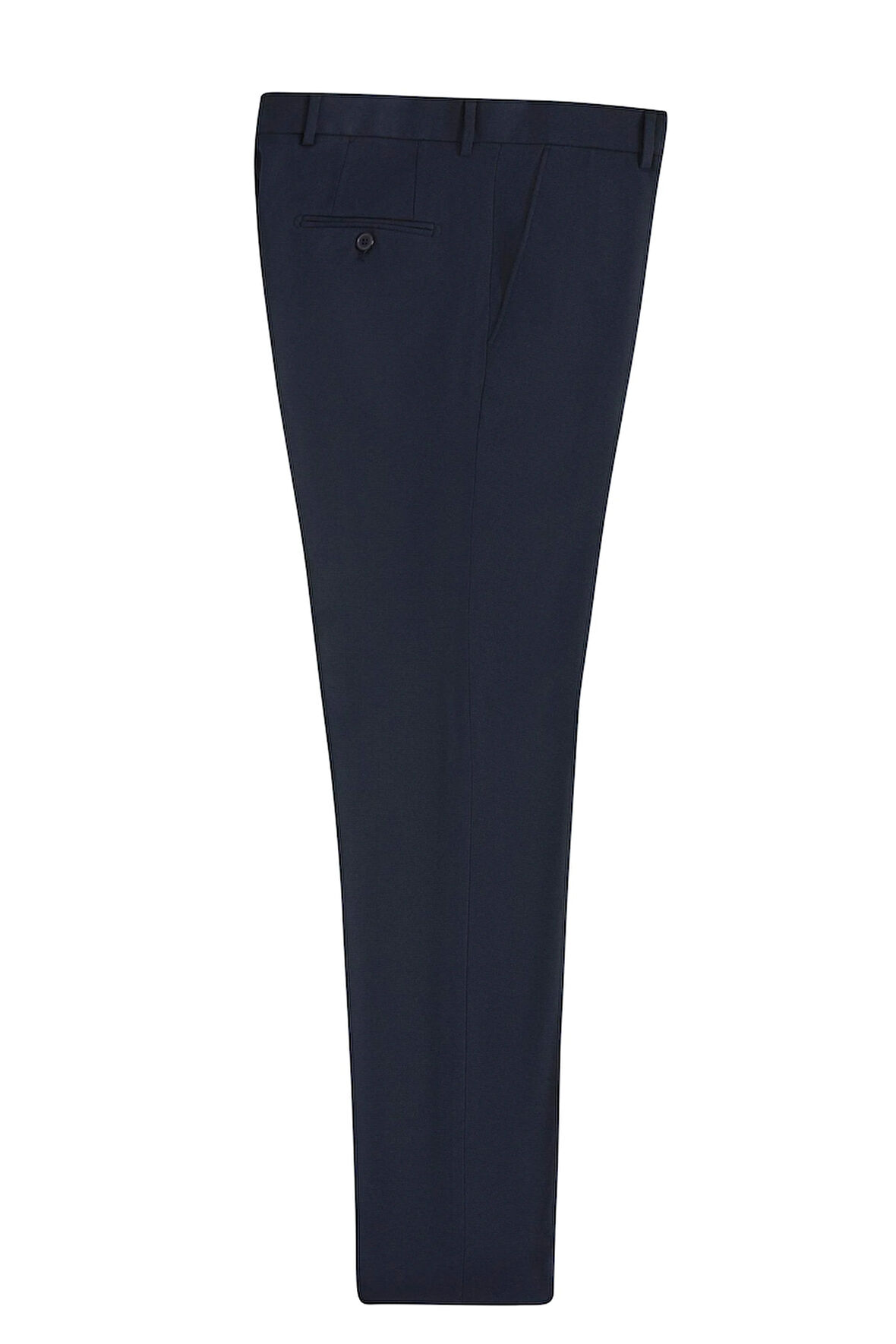 Lacivert Regular Desenli Kumaş Pantolon