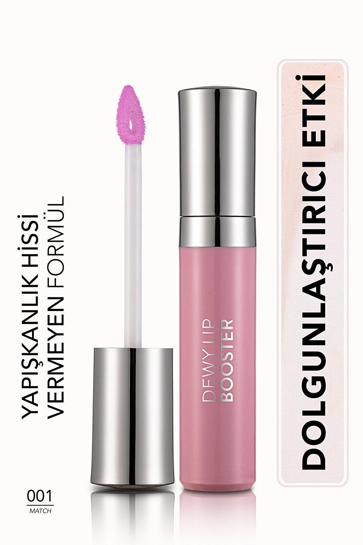 Flormar Dolgunlaştırıcı Dudak Parlatıcısı (ŞEFFAF) - Dewy Lip Booster - 001 Match - 8690604619030