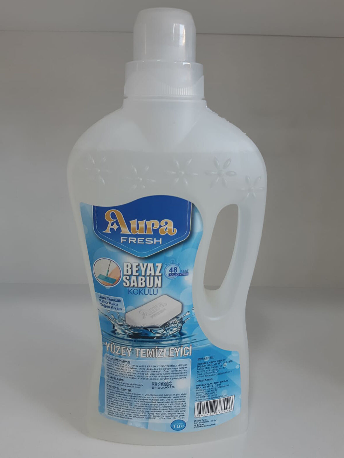 Aura Fresh Beyaz Sabun Yüzey Temizleyici | 1 Litre