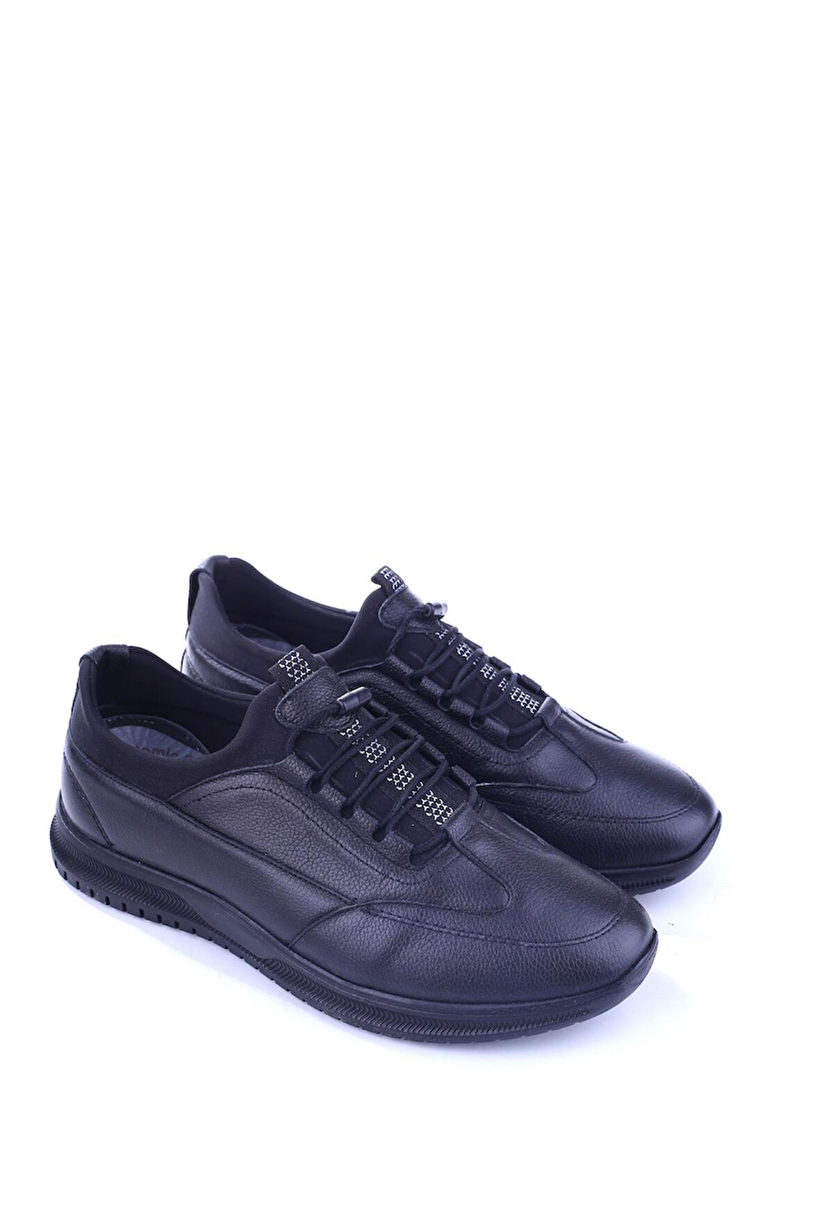 Papuç Sepeti 525 Hakiki Deri Streç Bağcıklı Günlük Erkek Ayakkabı