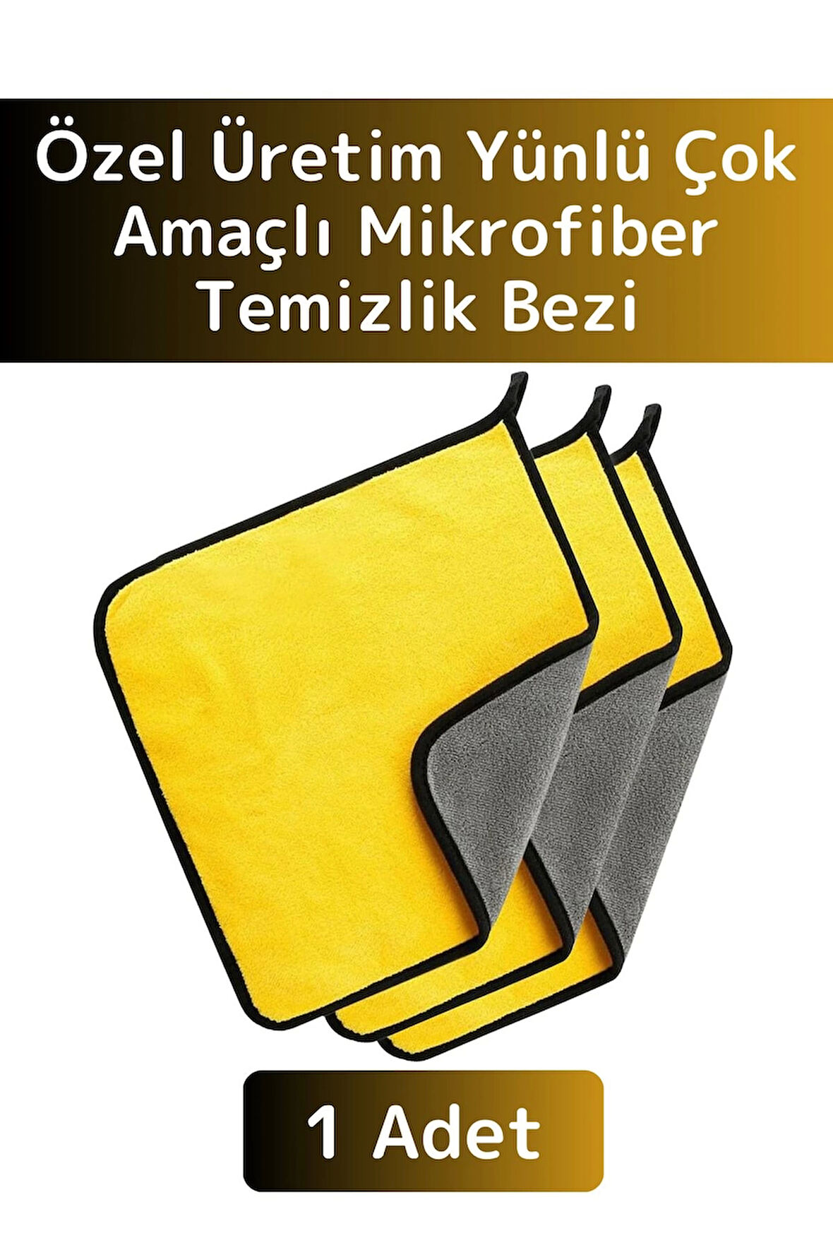 Yüksek Kaliteli Yünlü Mikrofiber Araba Mutfak Banyo Lavabo Yıkama Temizleme Bezi 1 Adet