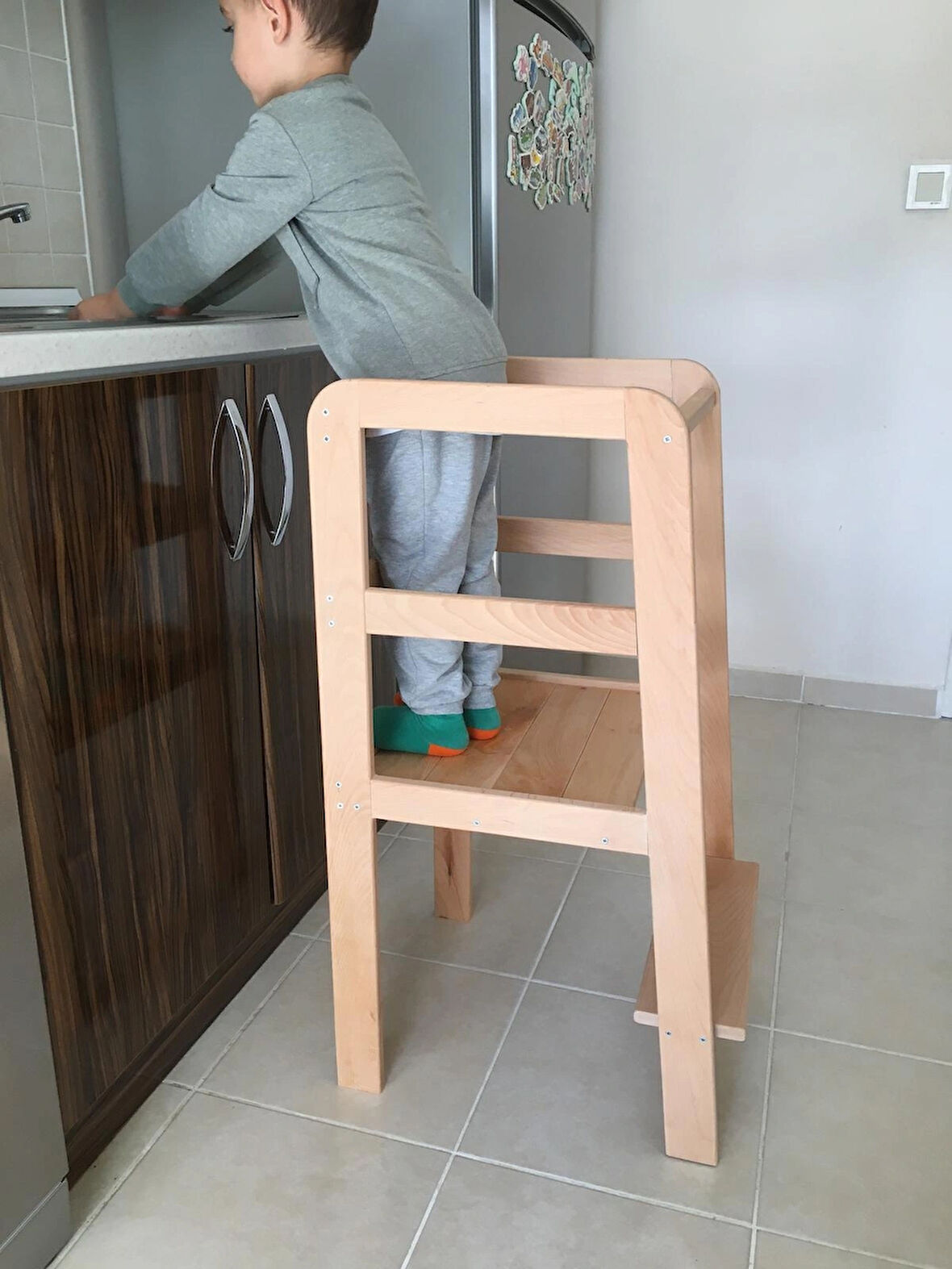 Ahşap Montessori Öğrenme Kulesi