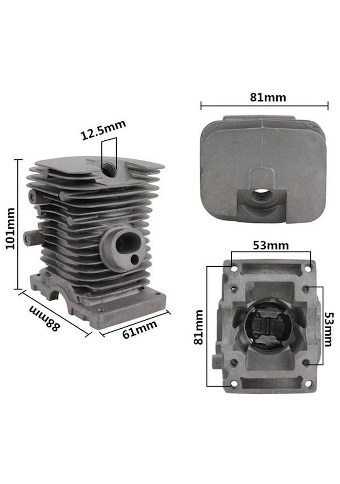 MOTORLU TESTERE SİLİNDİR PİSTON SET STIHL MS170-MS017 37 MM