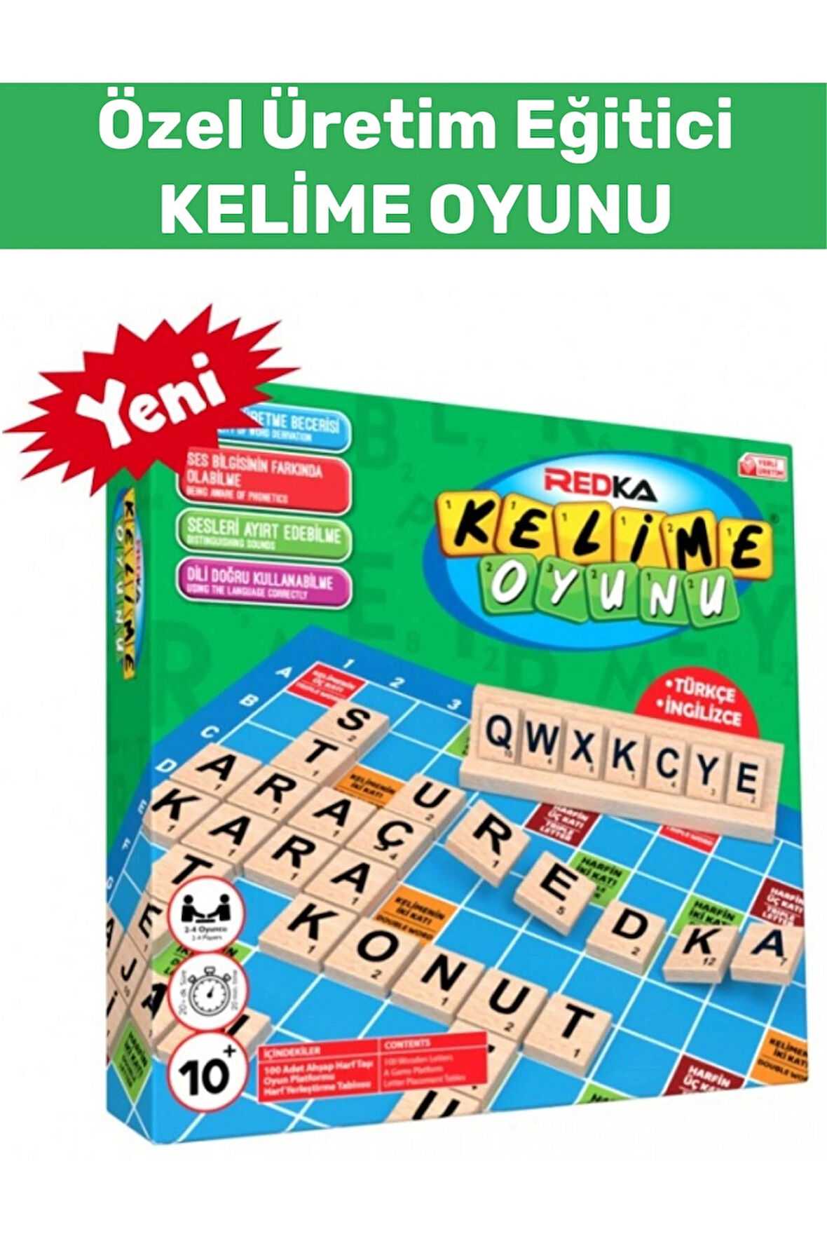 Özel Seri Dil Bilgisi Mantık Yürütme Becerisi Geliştirici Eğlenceli Eğitici Takım Grup KELİM OYUNU