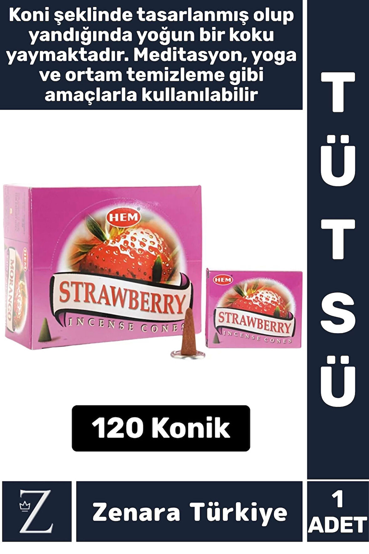 Rahatlama Arınma Dinginlik Meditasyon Yoga Chakra Pozitif Enerji Hoş Kokulu KONİK TÜTSÜ 120 Adet