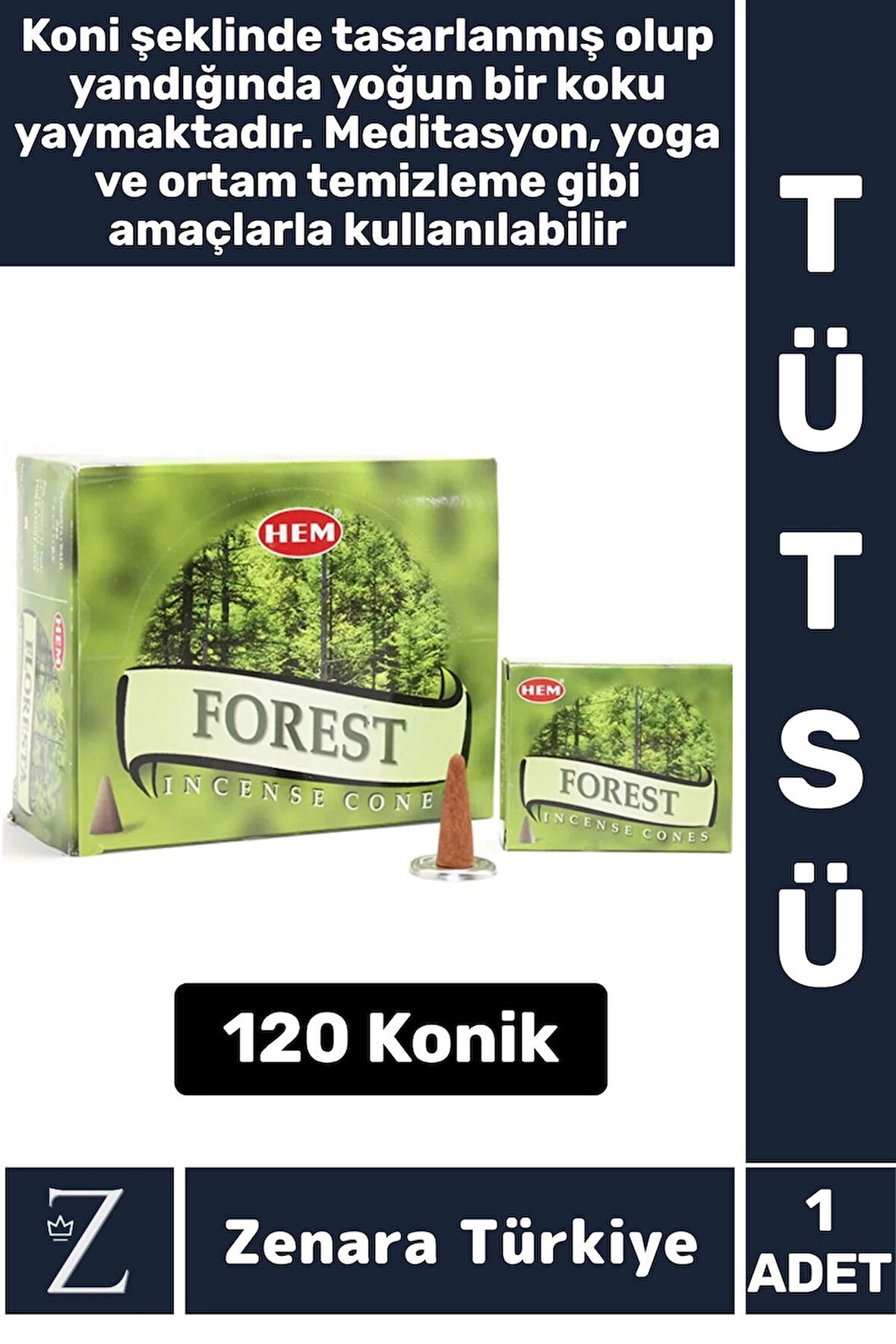 Rahatlama Arınma Dinginlik Meditasyon Yoga Chakra Pozitif Enerji Hoş Kokulu KONİK TÜTSÜ 120 Adet